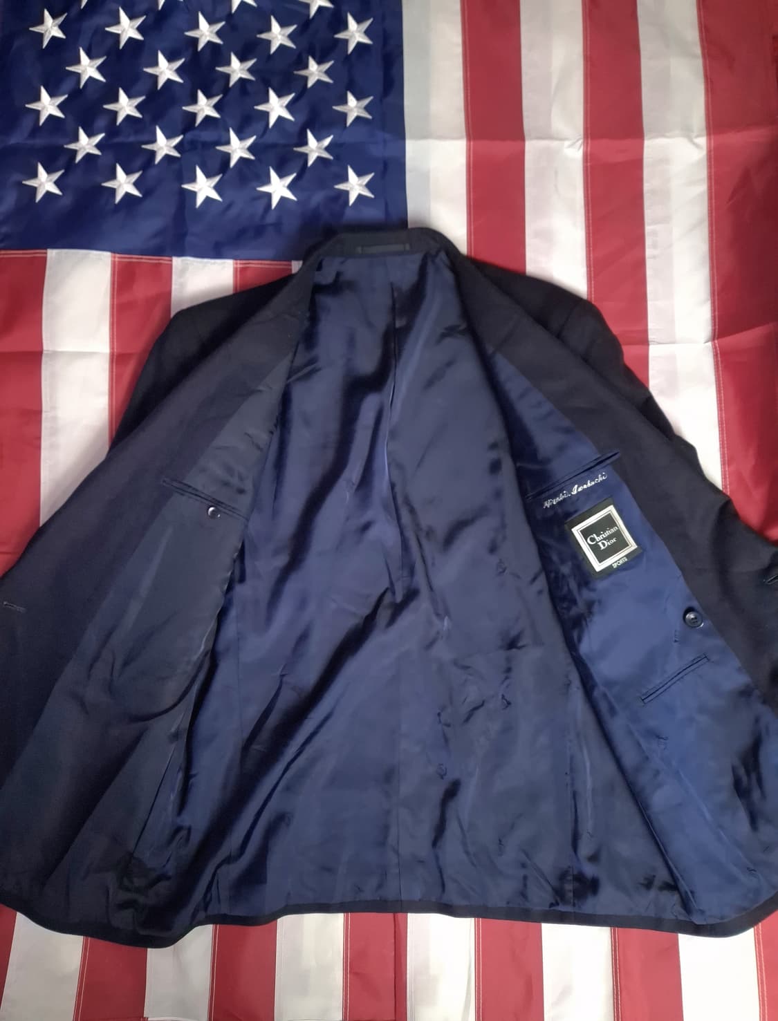 새제품 90's 일본판 크리스찬디올 울 더블브레스티드  블레이져 상품이미지10