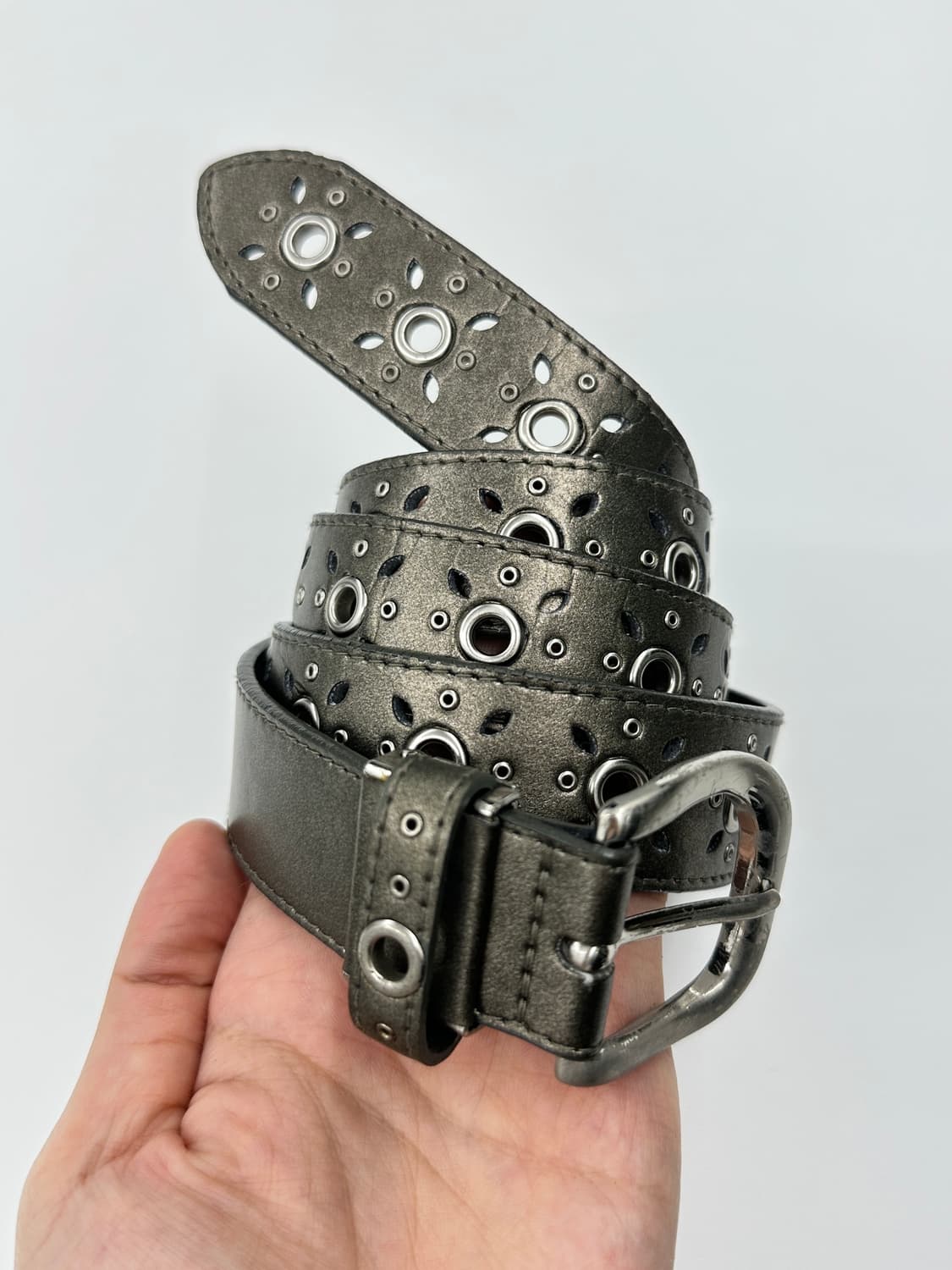 Vintage eyelet point belt 상품이미지1