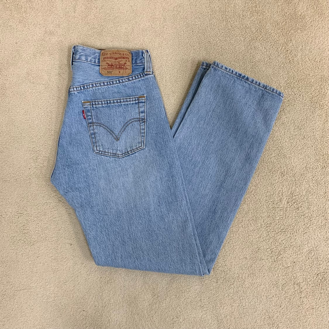 빈티지 리바이스 501 워싱 데님팬츠(29사이즈) 여자청바지 남자청바지 상품이미지1