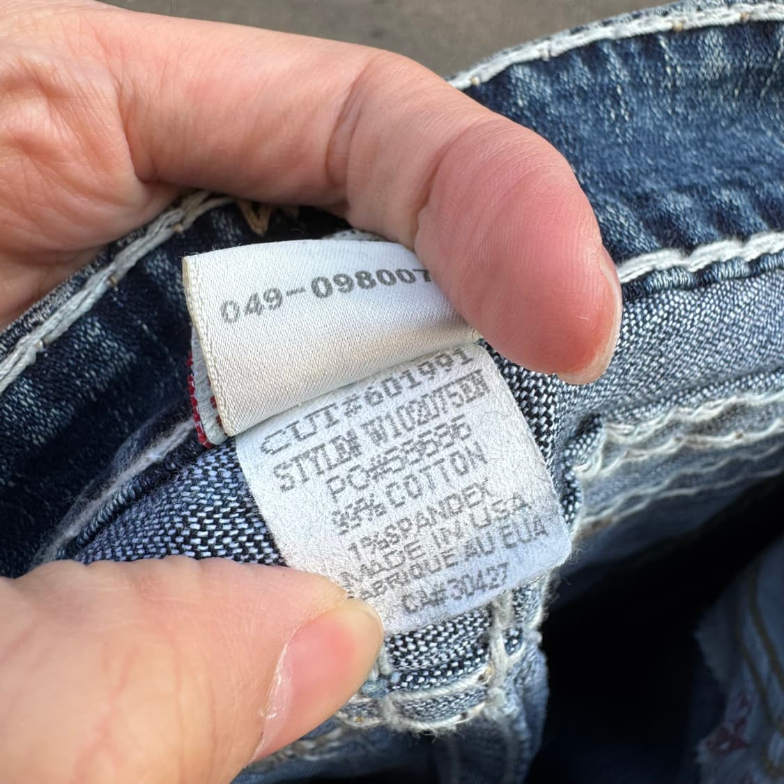 트루릴리전 USA 조이 슈퍼 T 데님 팬츠 상품이미지9