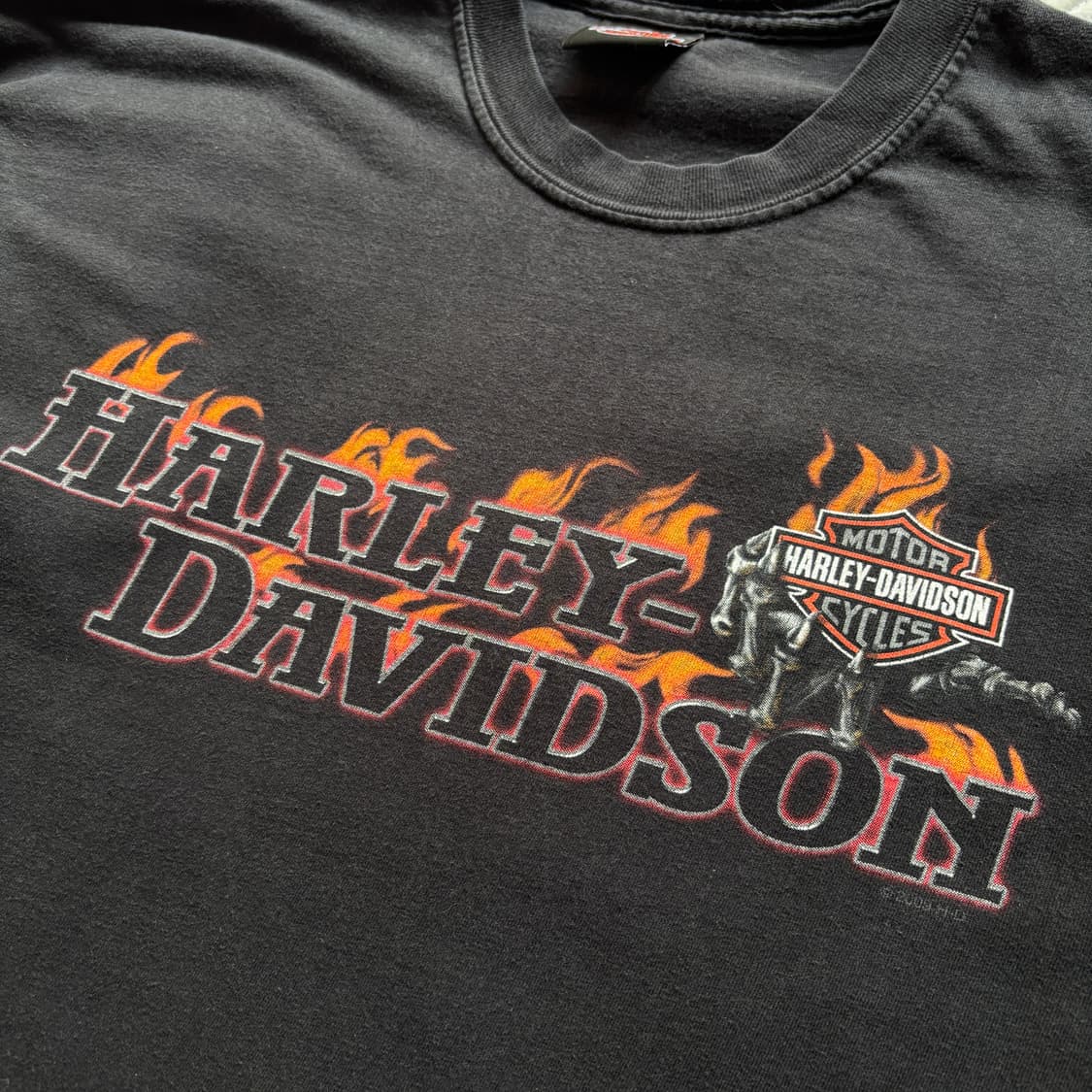 빈티지 할리데이비슨 플레임 롱슬리브 티셔츠 상품이미지3