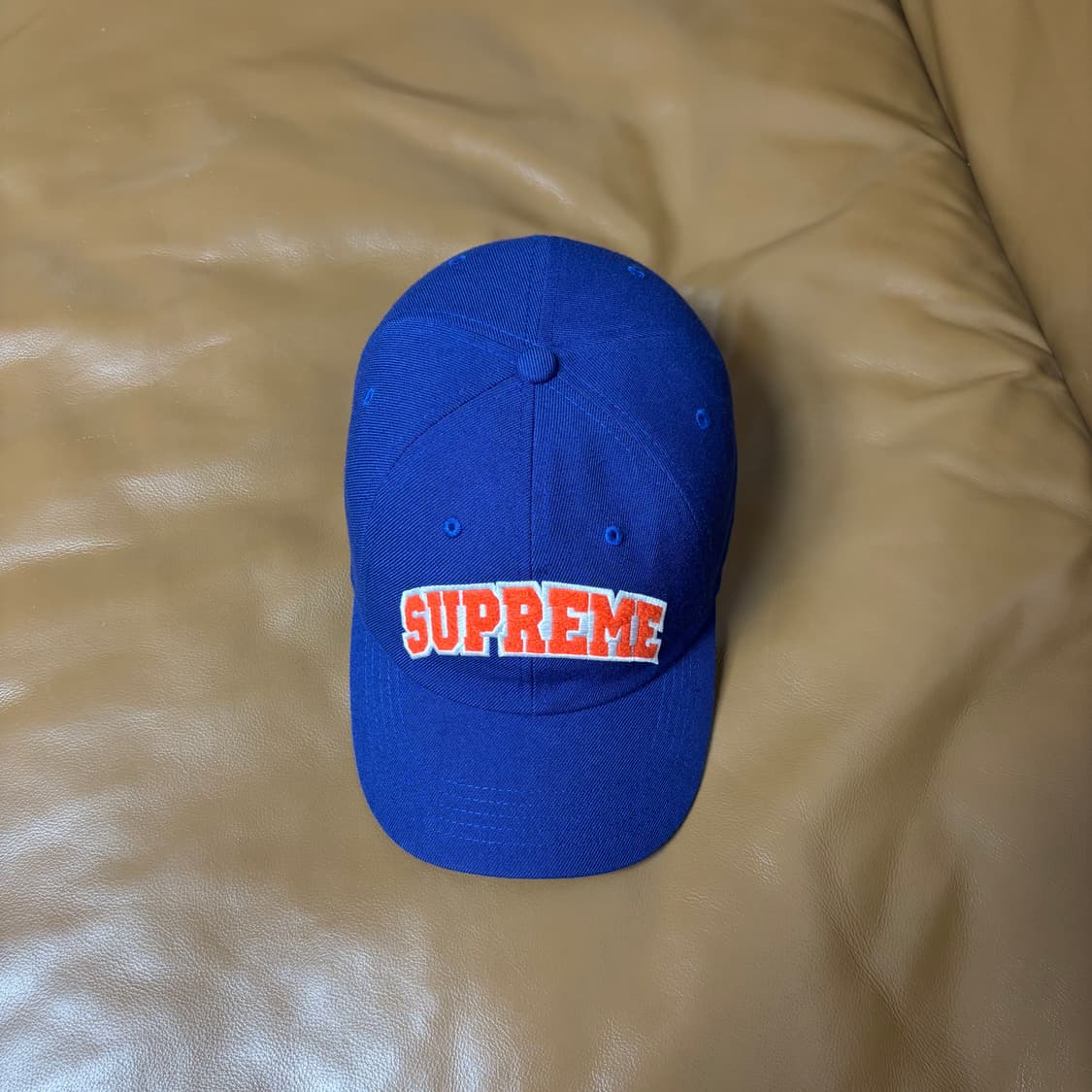 Supreme 슈프림 블루 6패널 볼캡 모자 (Washed Blue) 상품이미지5