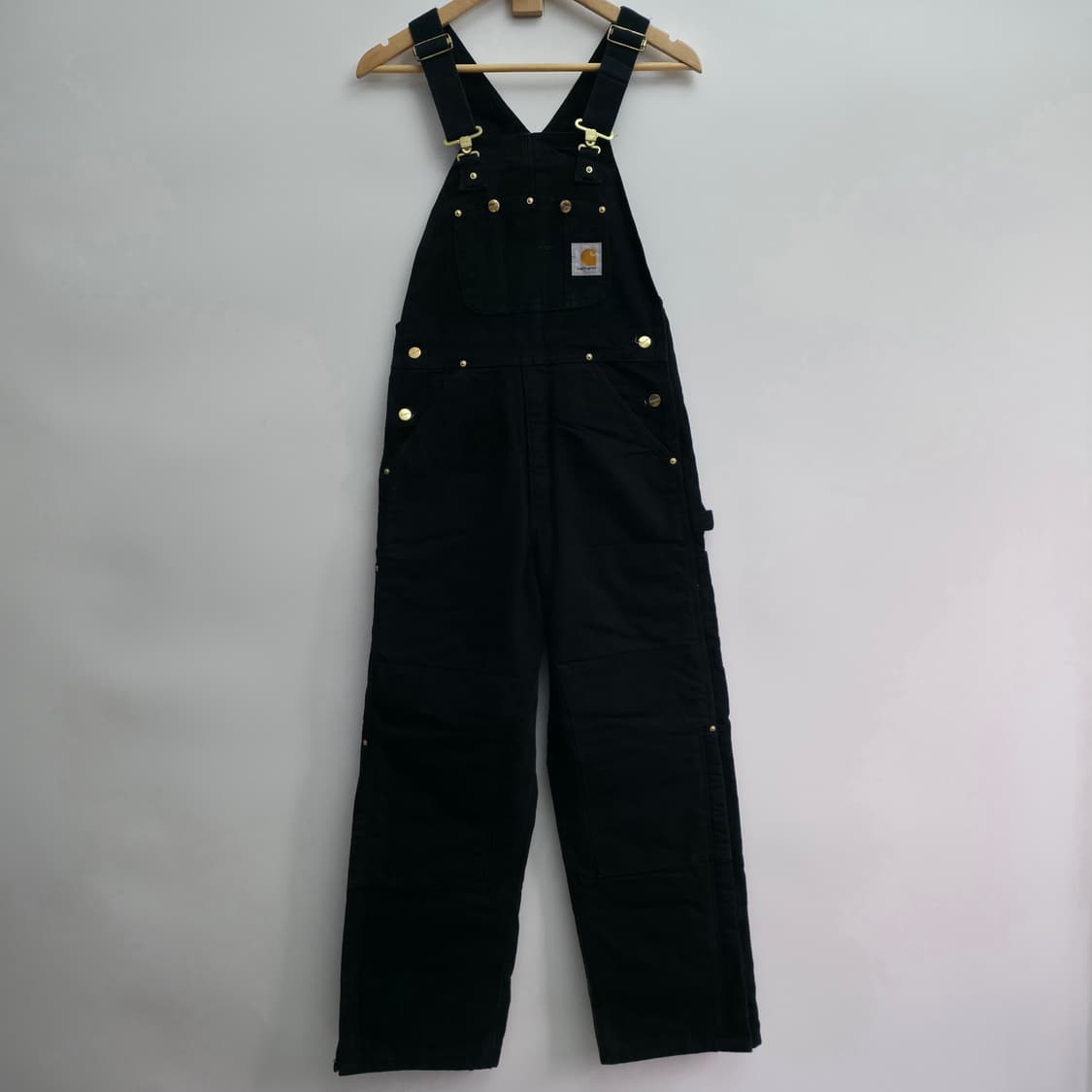 [30/30] 칼하트 더블니 블랙 오버롤 상품이미지1