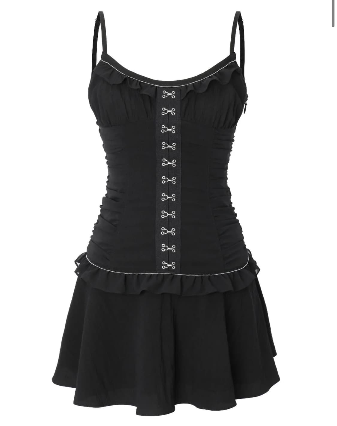 쓰리타임즈 Ariel dress black 아리엘 드레스 블랙 상품이미지1