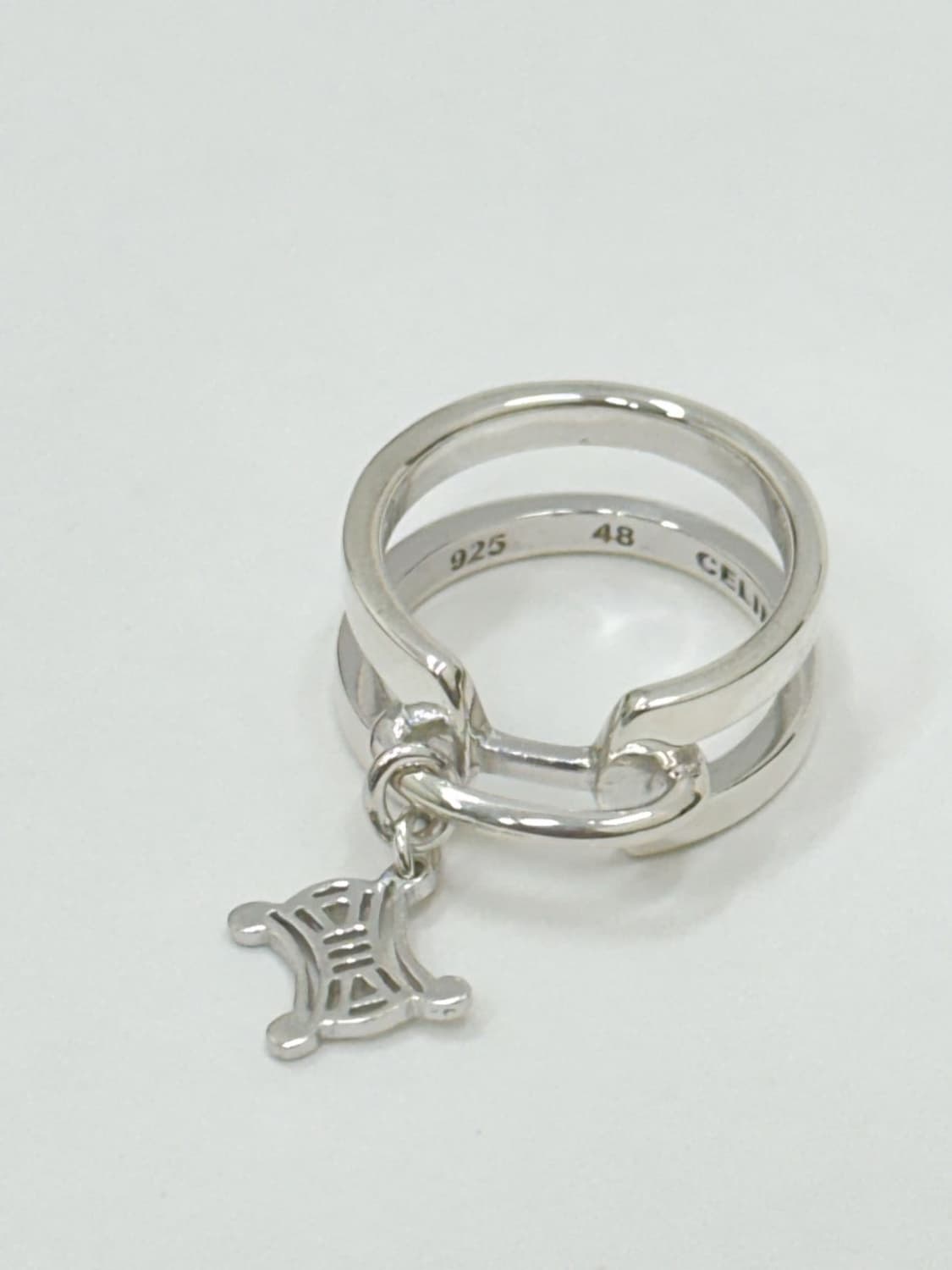 celine / 셀린느 트리오페 펜던트 실버925 반지  상품이미지6