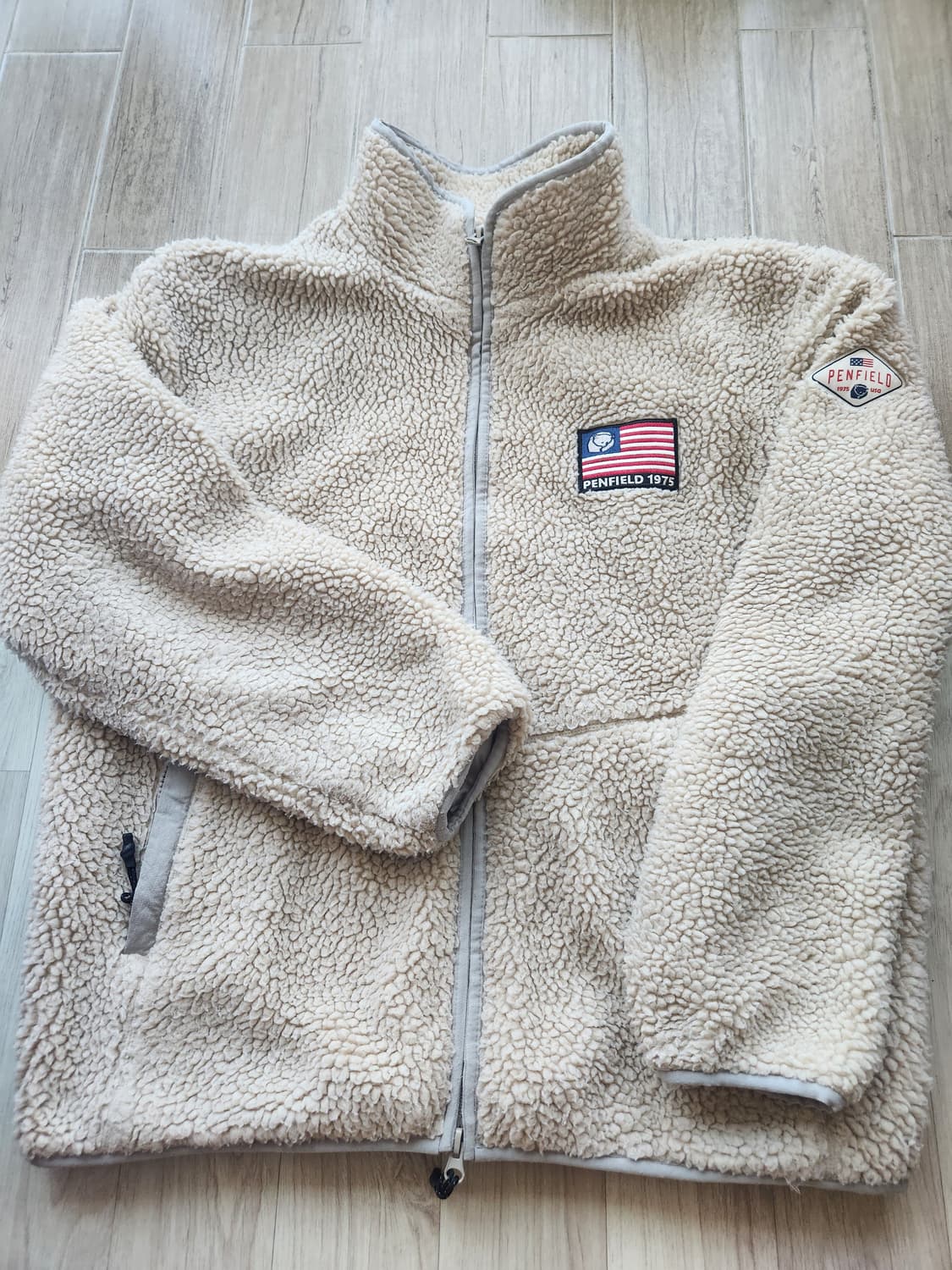 펜필드 성조기 패치 후리스집업 100 상품이미지1