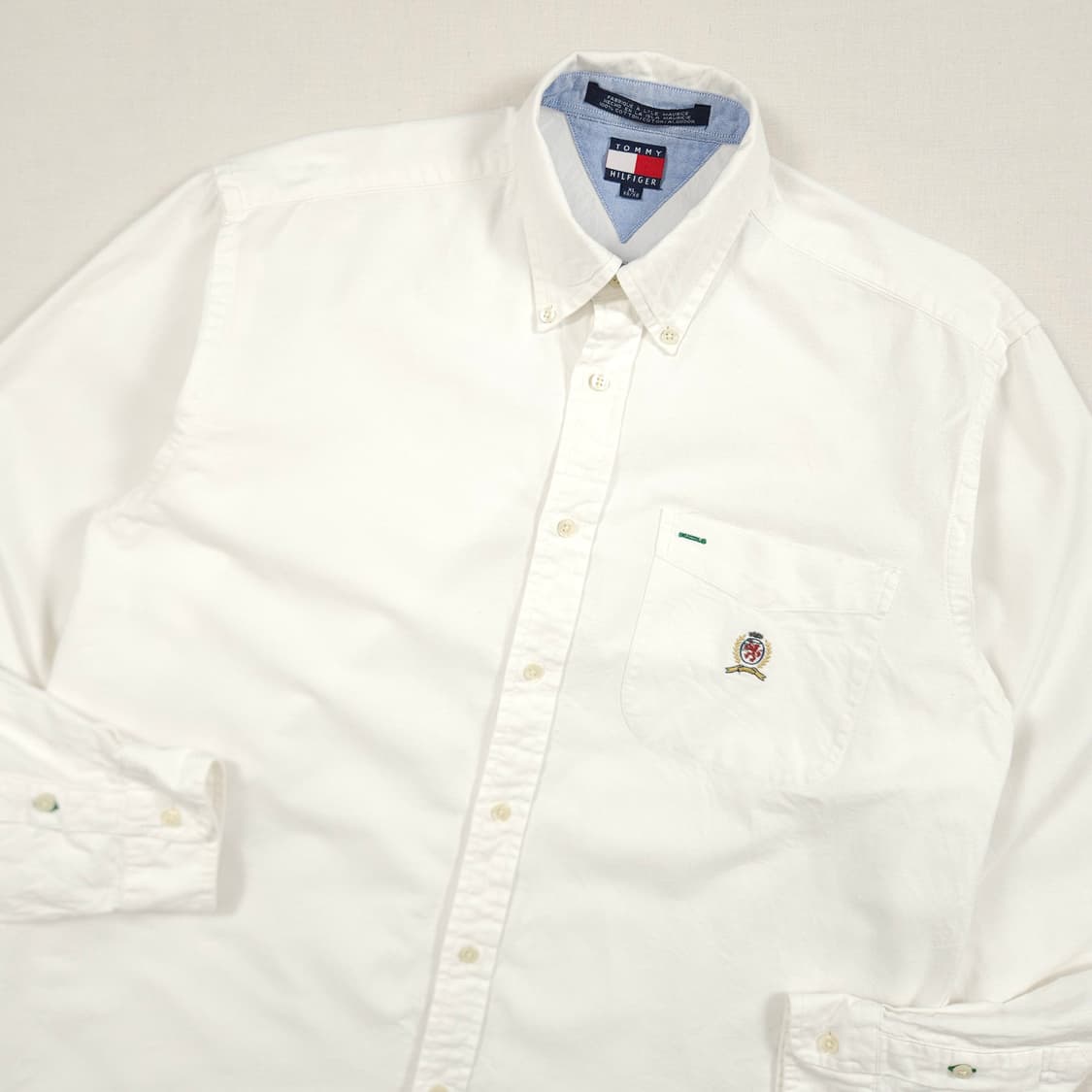 L(100) 타미 힐피거 화이트 월계관 셔츠 상품이미지1