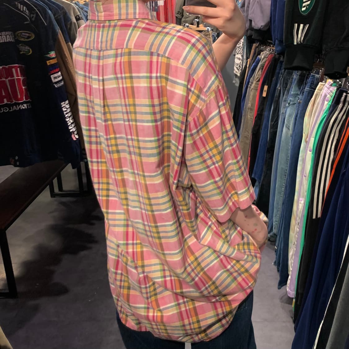 [IM] 폴로 랄프로렌 체크 반팔 셔츠 핑크 상품이미지7