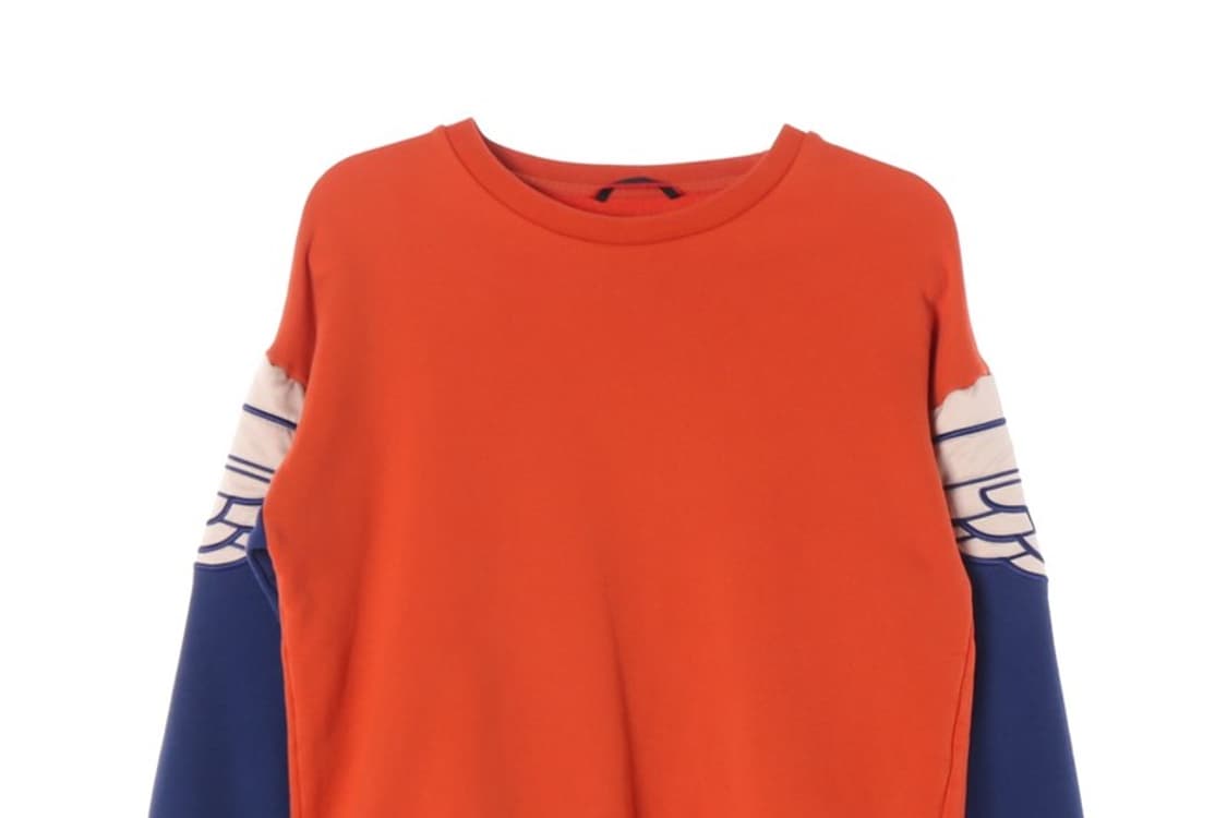 JORDAN 윙 로고 자수 컬러블록 기모 맨투맨 M 상품이미지3