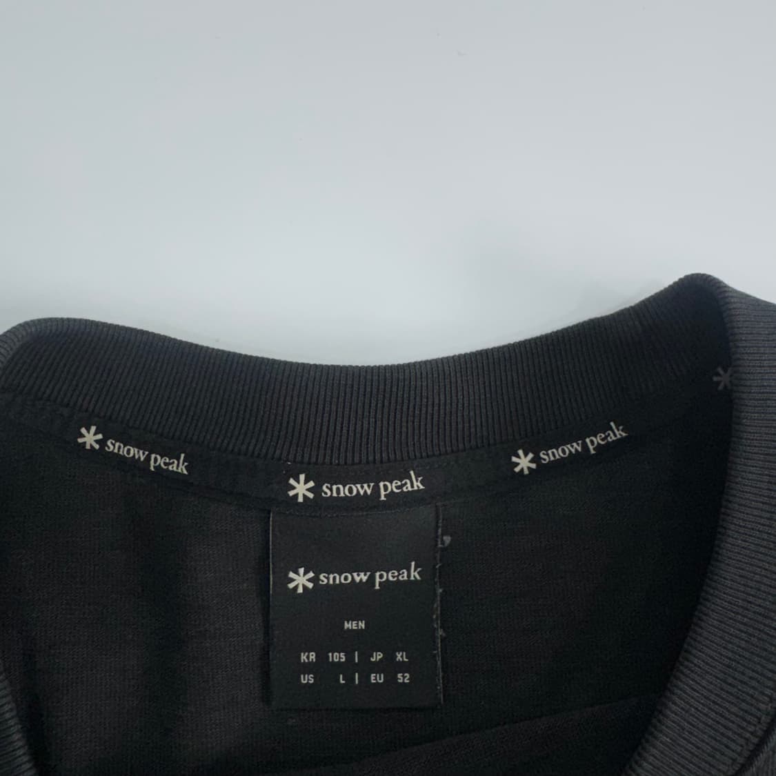 Snow peak 스노우피크 블랙 롱슬리브 상품이미지5