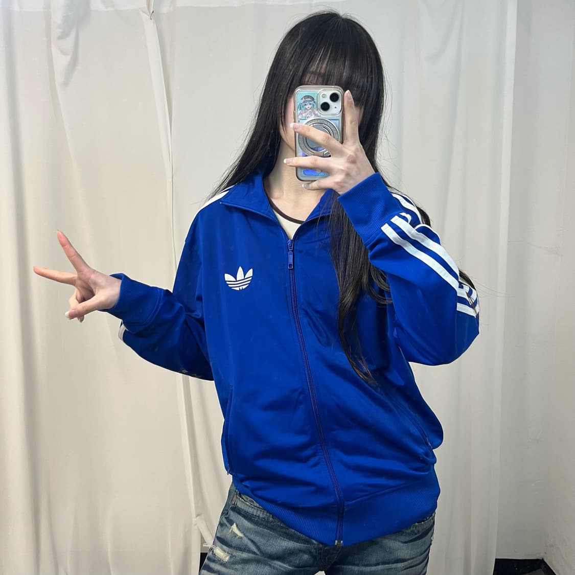 Adidas blue vintage Firebird jersey 상품이미지2