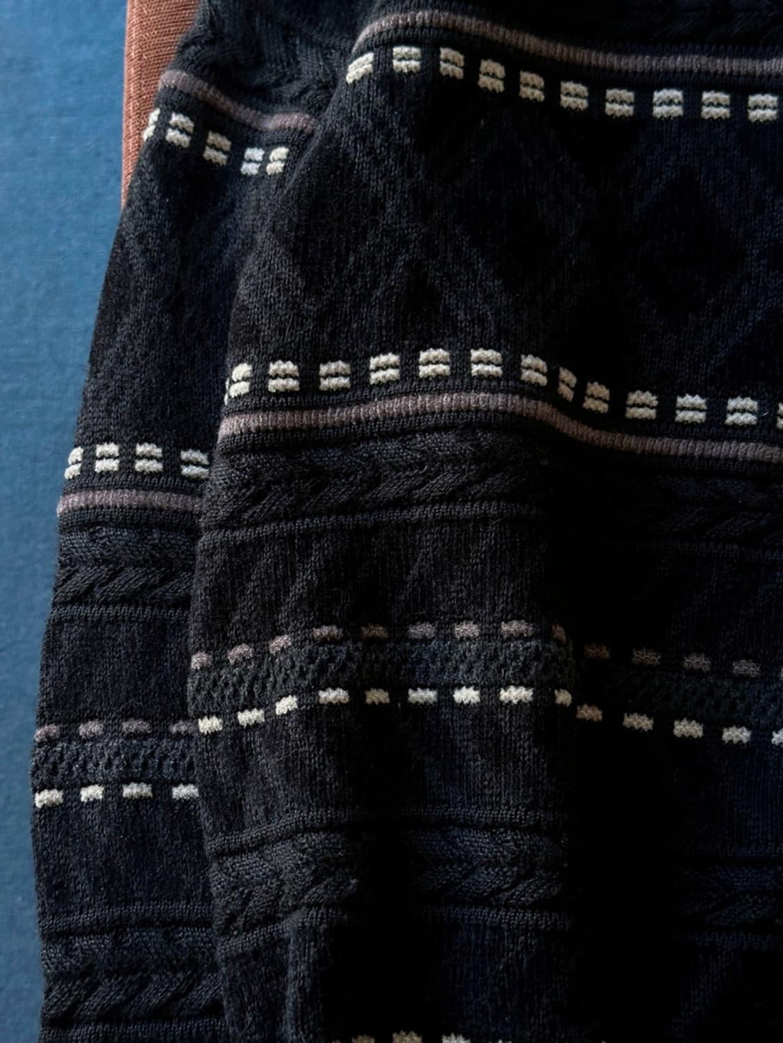 Wool blend pattern knit P/O 상품이미지3