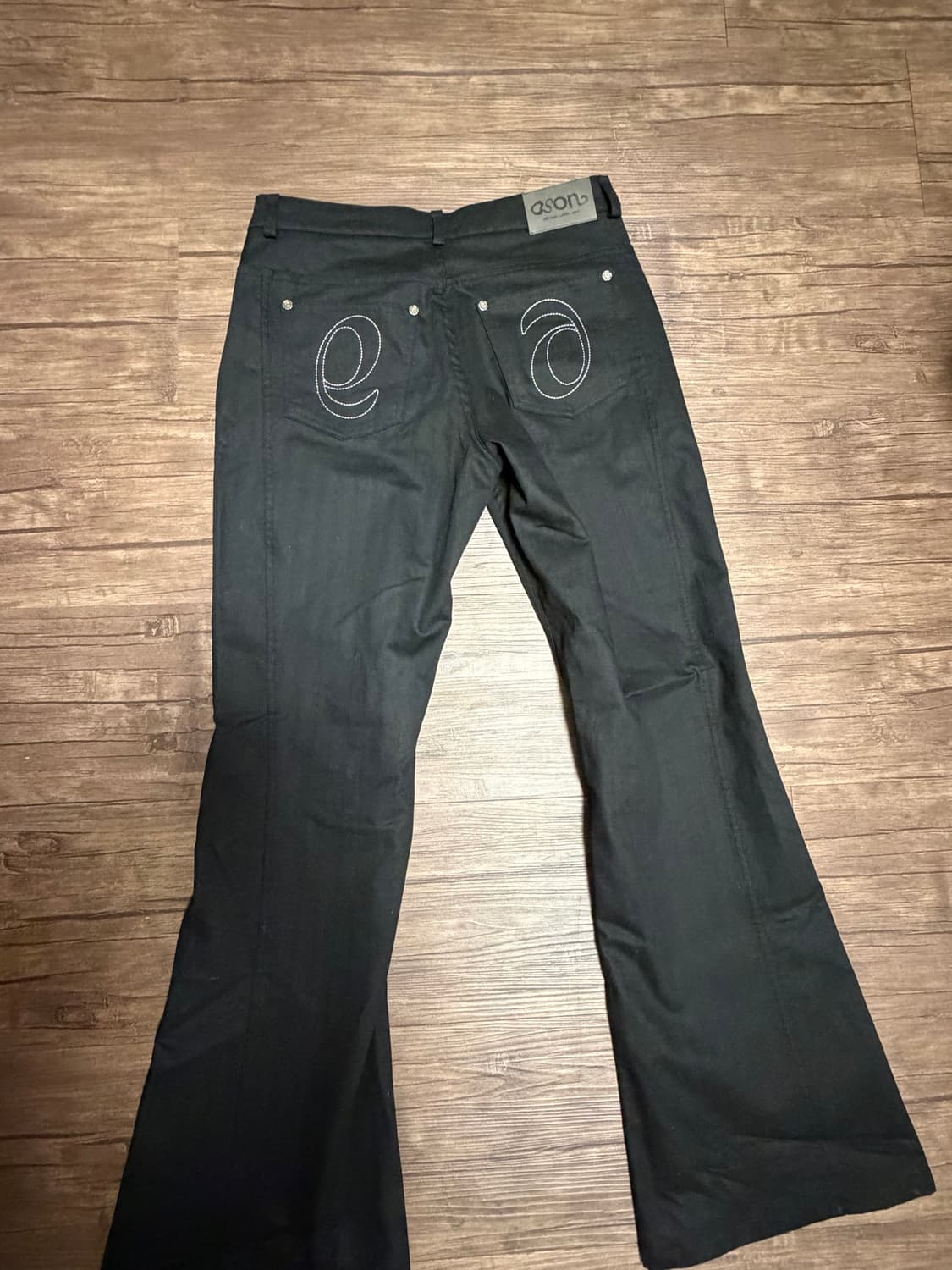 애즈온 ason TINA TWILL PANTS / BLACK M사이즈 상품이미지2