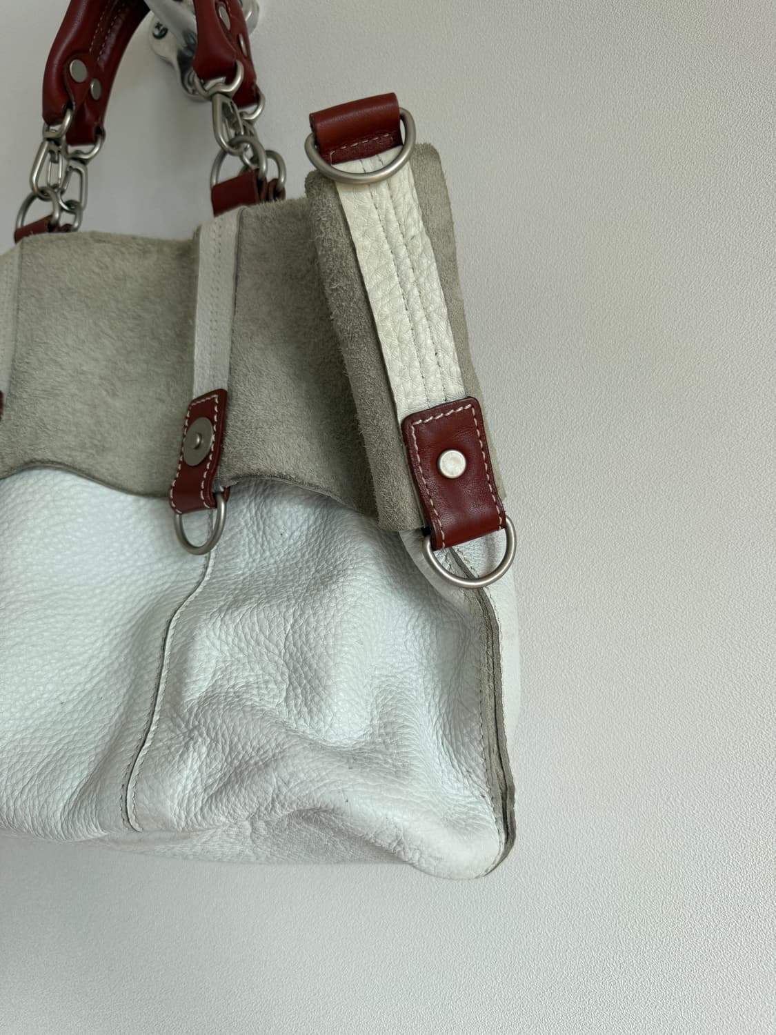 Pre owned 레더 토트백 상품이미지6