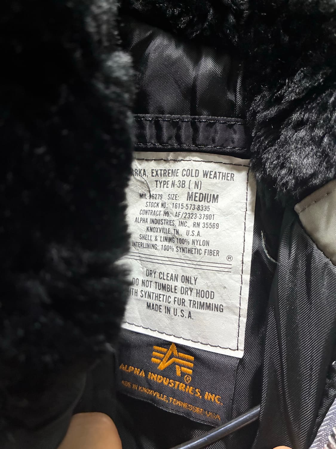 90s Alpha 알파 USA made N3B 점퍼 상품이미지6