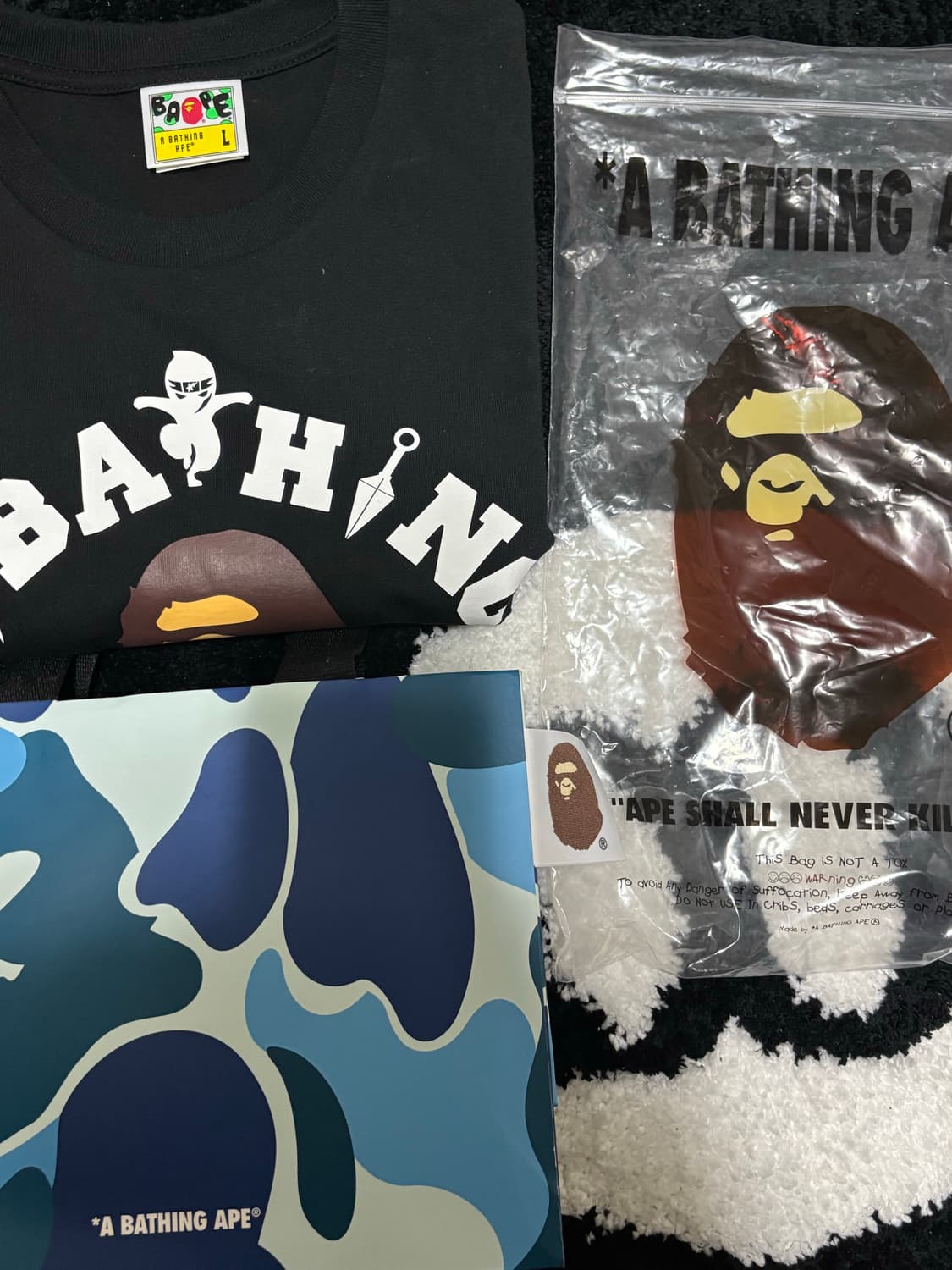 베이프 닌자 반팔티 L 상품이미지1