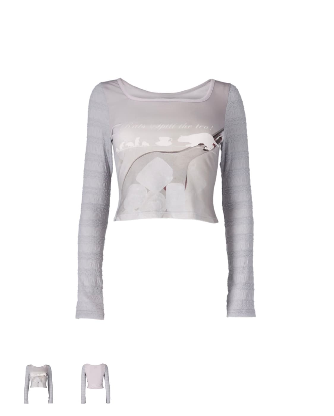 honkyo 혼쿄 Lacey Spoon Long Sleeve Tee 상품이미지1