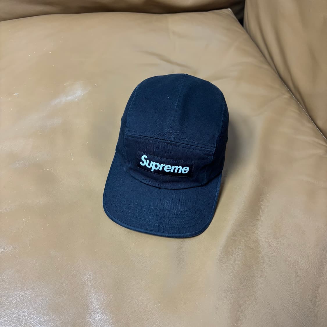 Supreme 슈프림 24ss 블랙 캠프캡 모자 Washed Black 상품이미지1