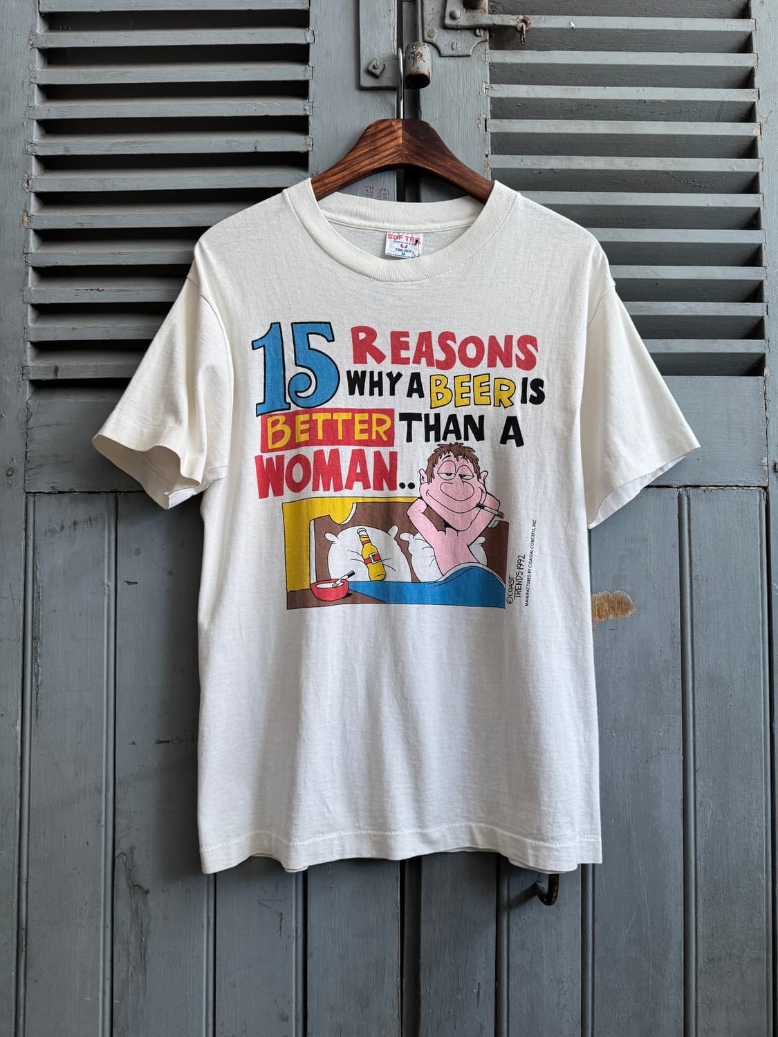 [M]90's USA Beer Better Than Woman 티셔츠 상품이미지2