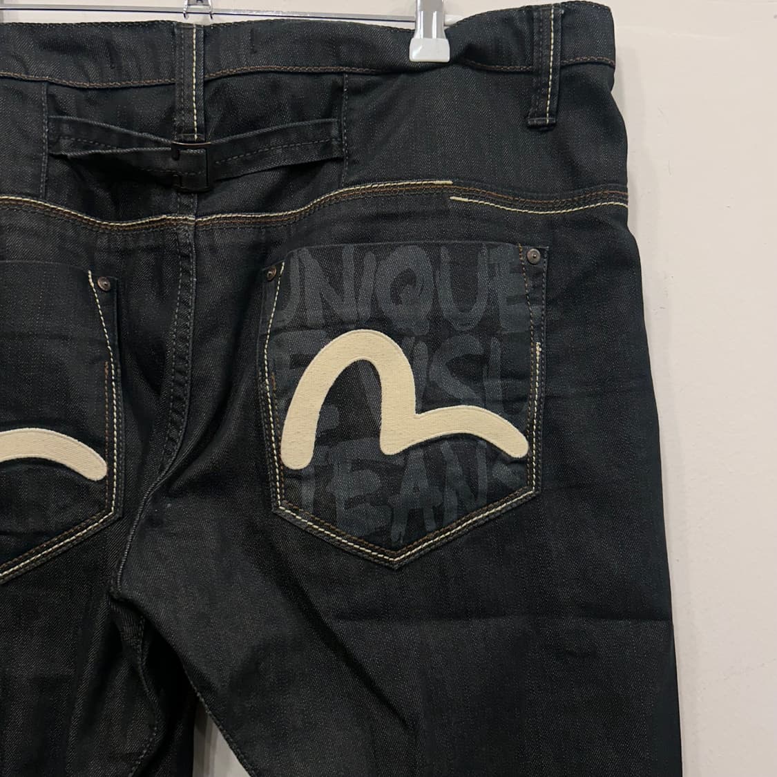 에비수 진스 재팬 배기 7부 데님 숏츠 팬츠 상품이미지1