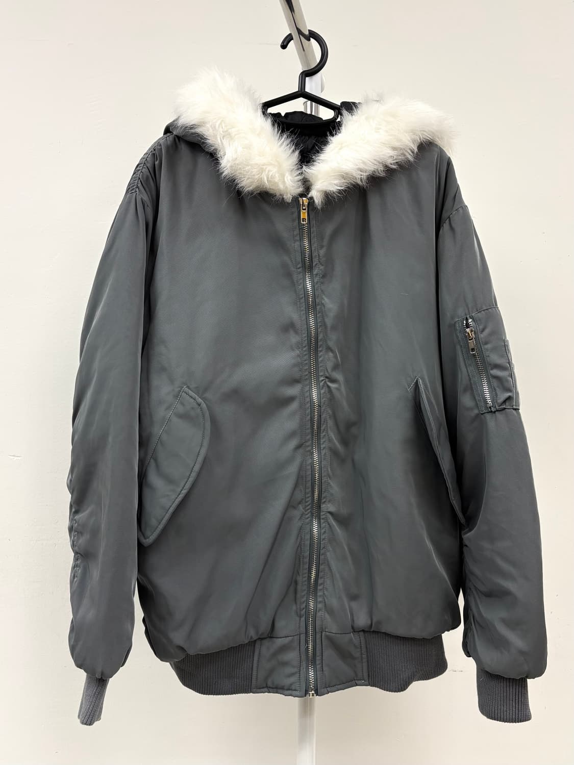 빈티지 그레이 MA-1 블루종 자켓 상품이미지5