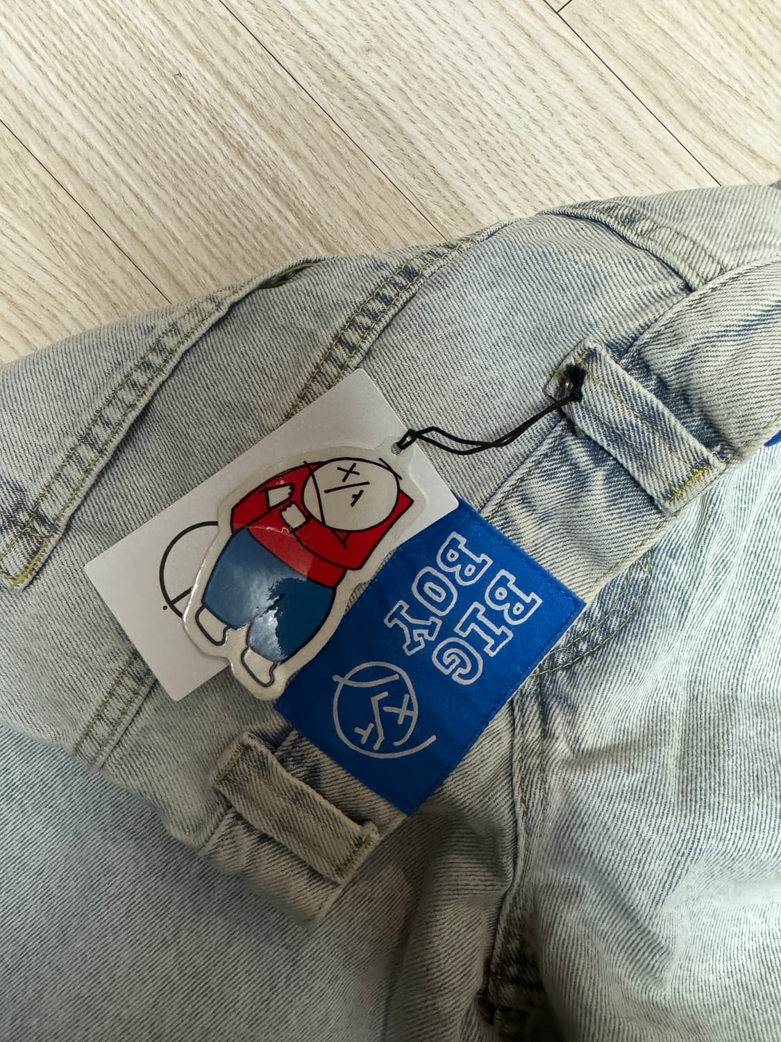 폴라스케이트 빅보이진 팬츠 라이트블루 L사이즈 상품이미지3