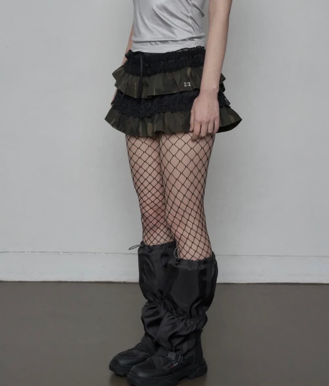셋업이엑스이 TUTU MIX SKIRT PANTS CAMO 상품이미지1
