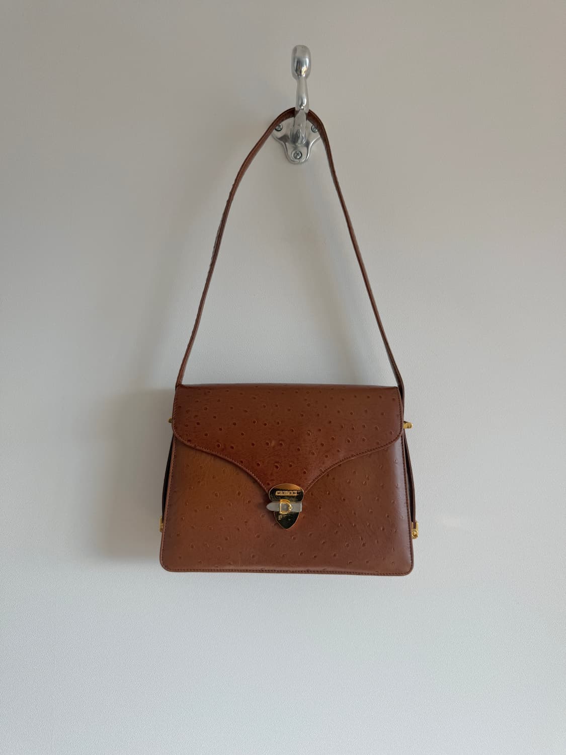 Pre owned 빈티지 레더 숄더백 상품이미지1