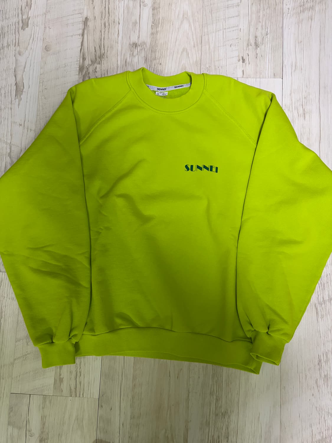 [S] 써네이 미니 로고 맨투맨 라이트 그린 새상품 상품이미지5