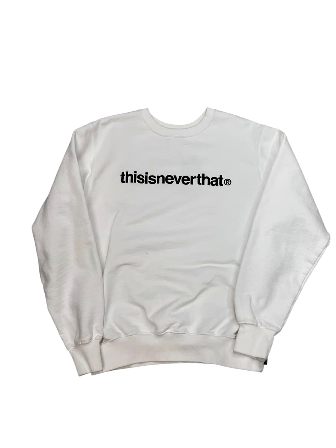 디스이즈네버댓 자수 로고 맨투맨 화이트 S #csz3447 상품이미지3