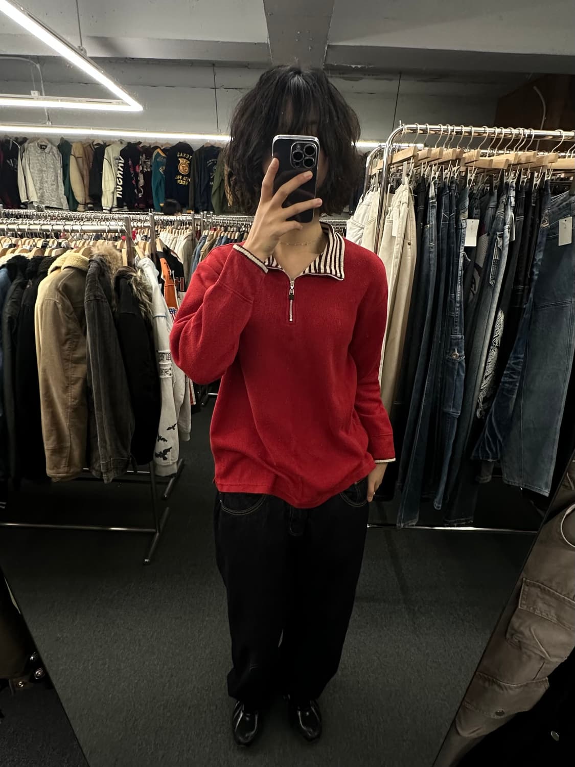 L)Sany Madonna 빈티지  하프집업 니트 상품이미지2