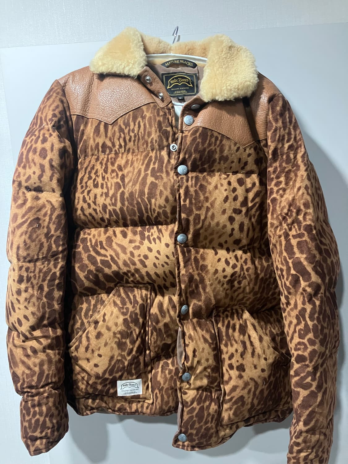 누드본즈 레오파드 패딩 상품이미지1