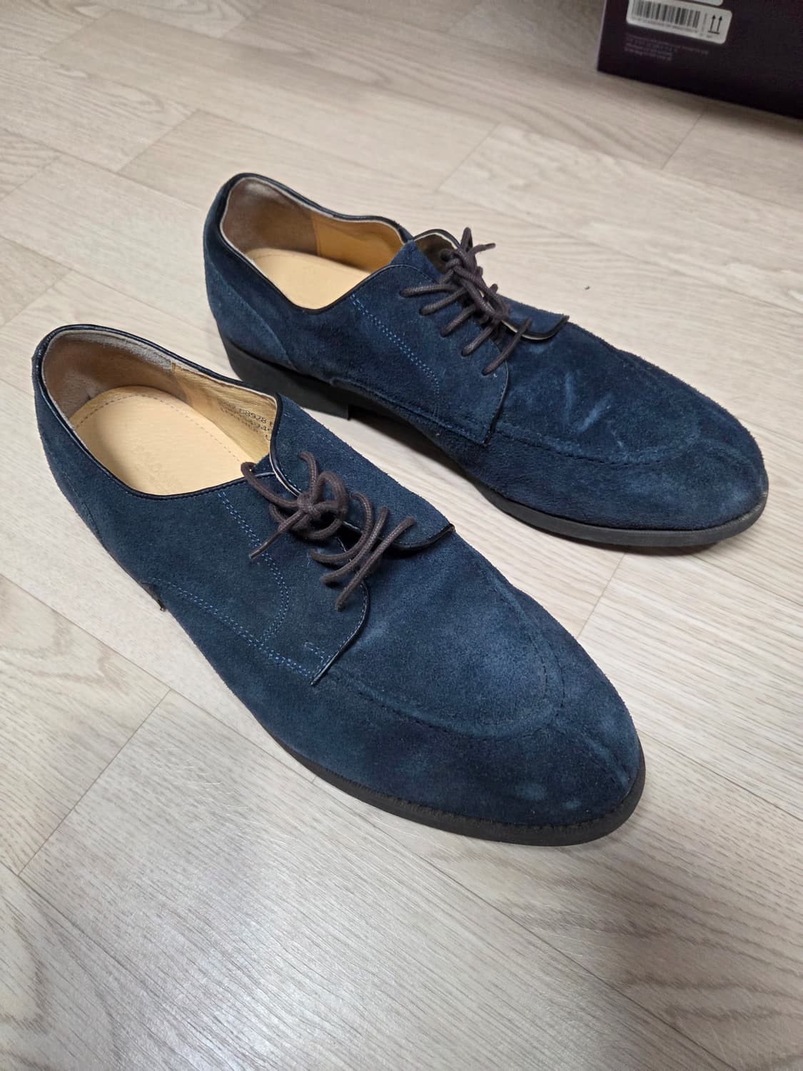 볼료네제 네이비 스웨이드 u팁 구두  상품이미지1