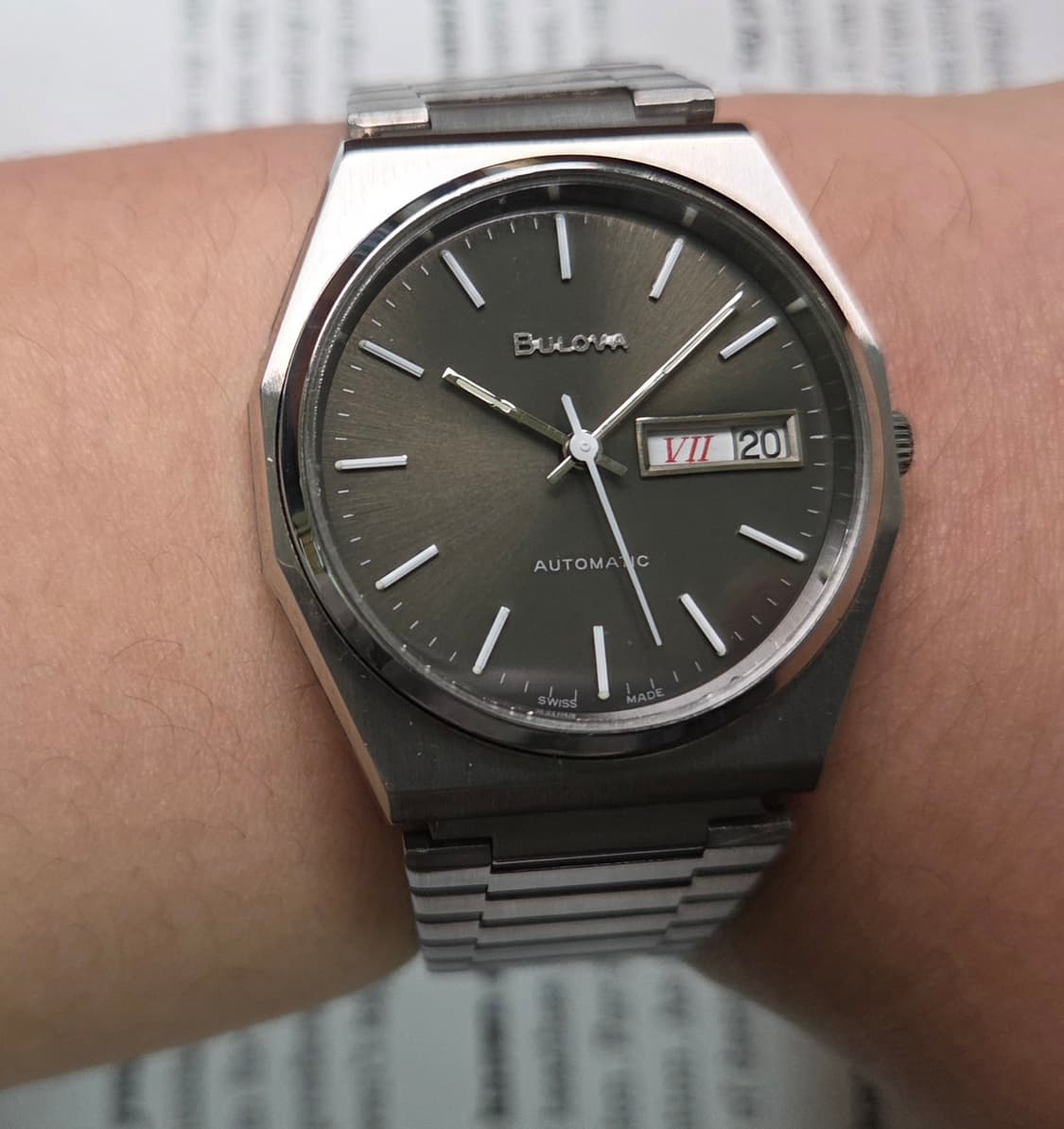 빈티지 부로바 팔각옥토 그레이 데이데이트 뻐뻐시 브슬 ver. 상품이미지9