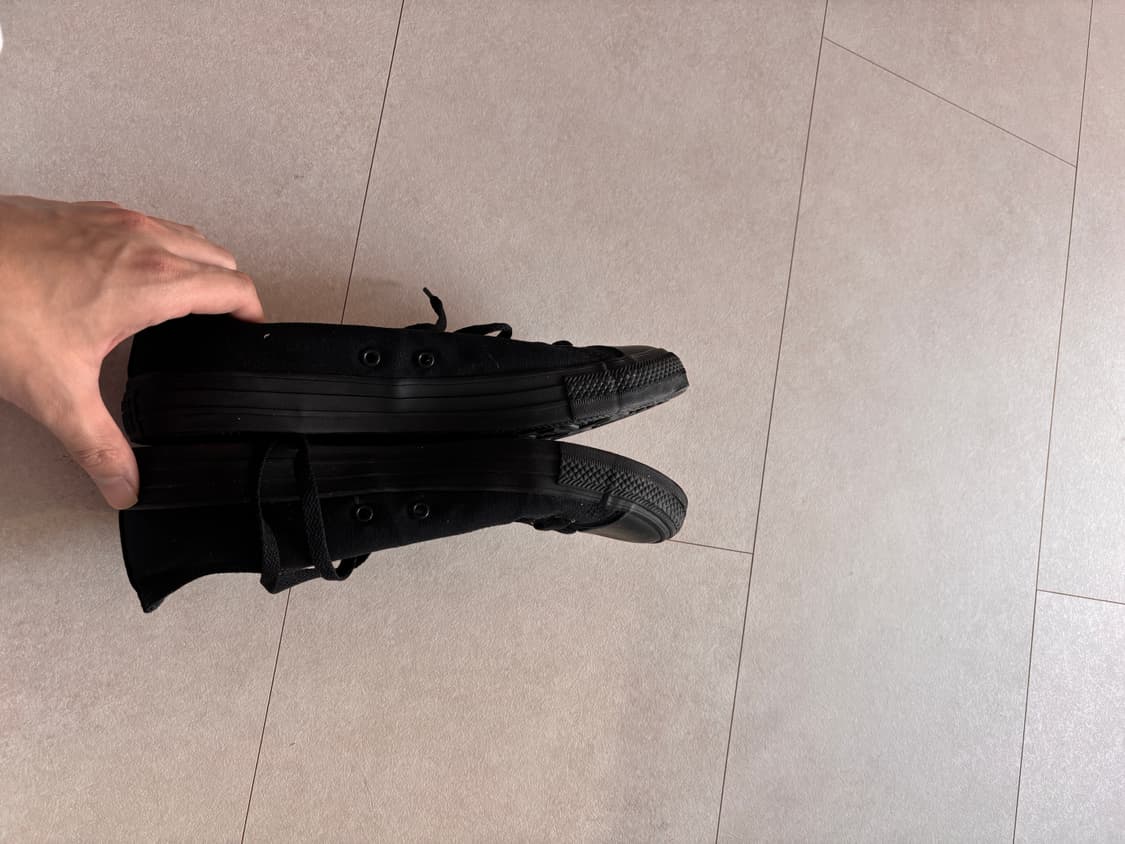 크롬하츠 아들내미도 다시 신는 올스타 로우 - 올블랙 290 상품이미지4