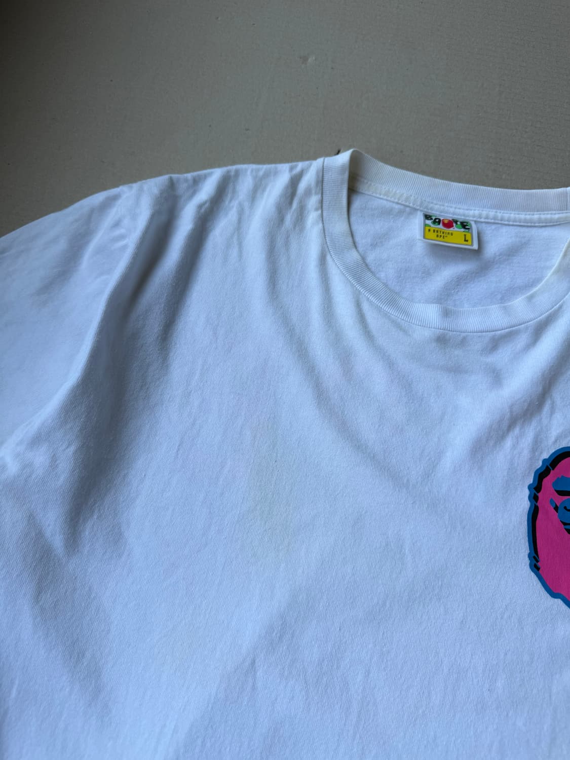 베이프 헤드 로고 반팔 티셔츠 상품이미지5
