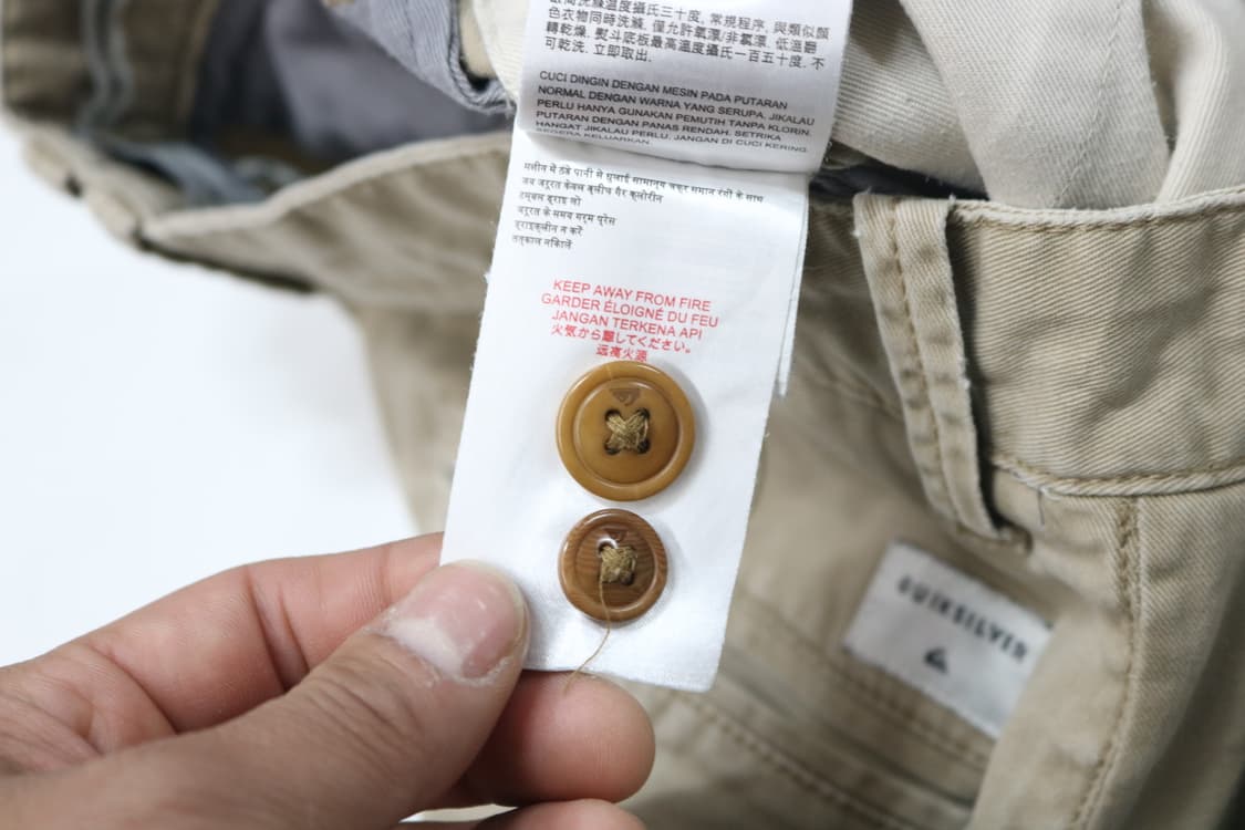 퀵실버 빈티지 스트레이트 테이퍼드 치노 팬츠 베이지 (30) 상품이미지10