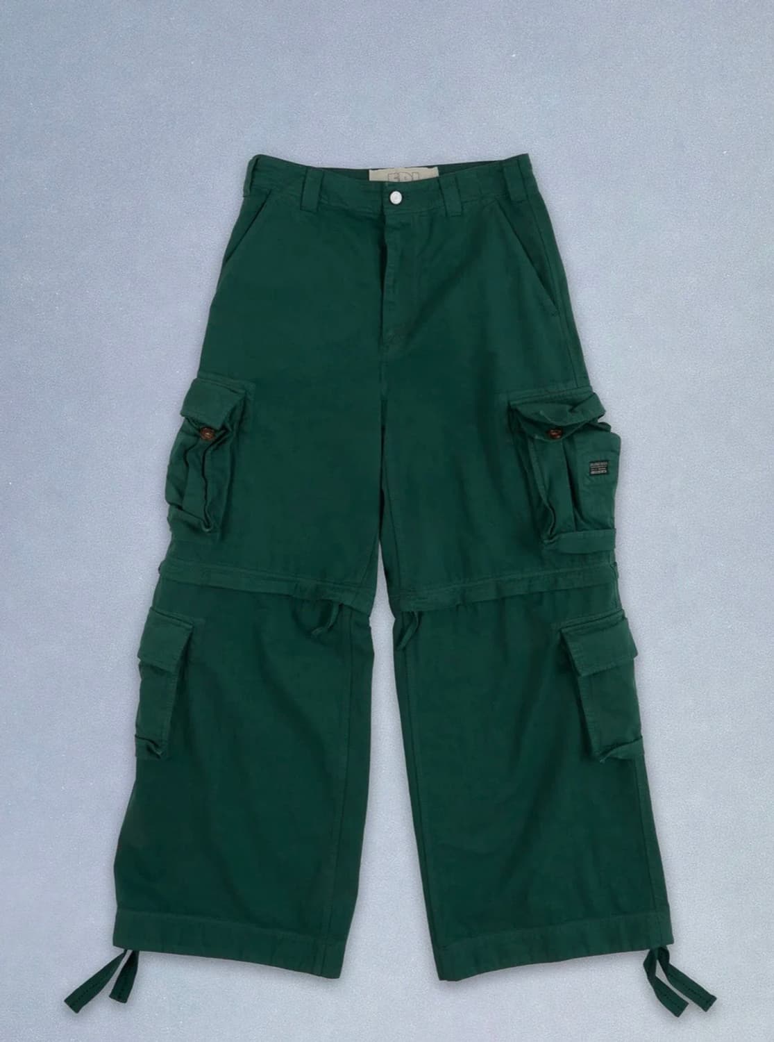 [S,M,L]이알엘 ERL 25fw ZIP-OFF 카고 팬츠/그린 상품이미지1