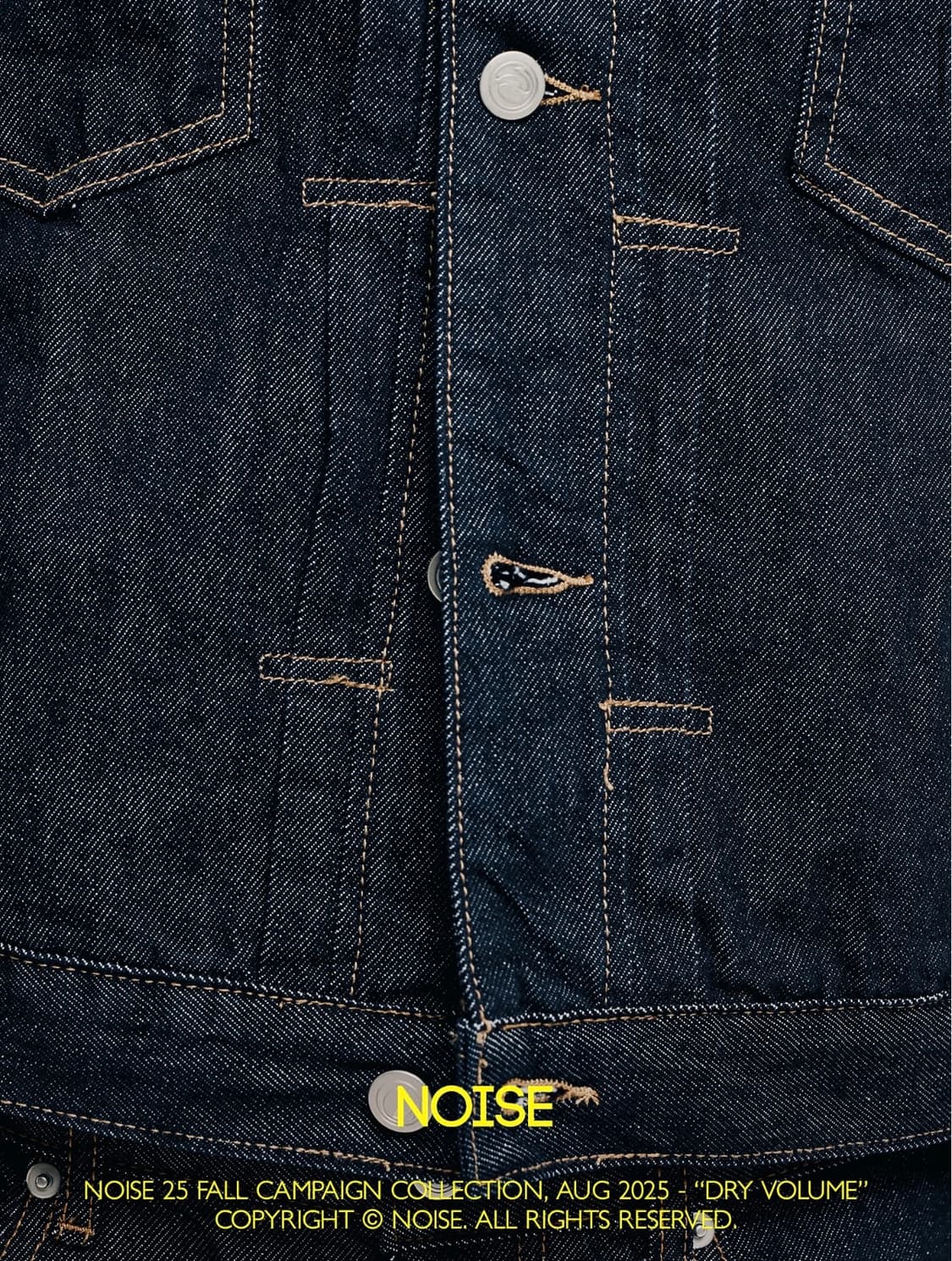 NOISE 노이즈 필치 워시드 데님 트러커 자켓 - 블루 인디고 (M) 상품이미지7