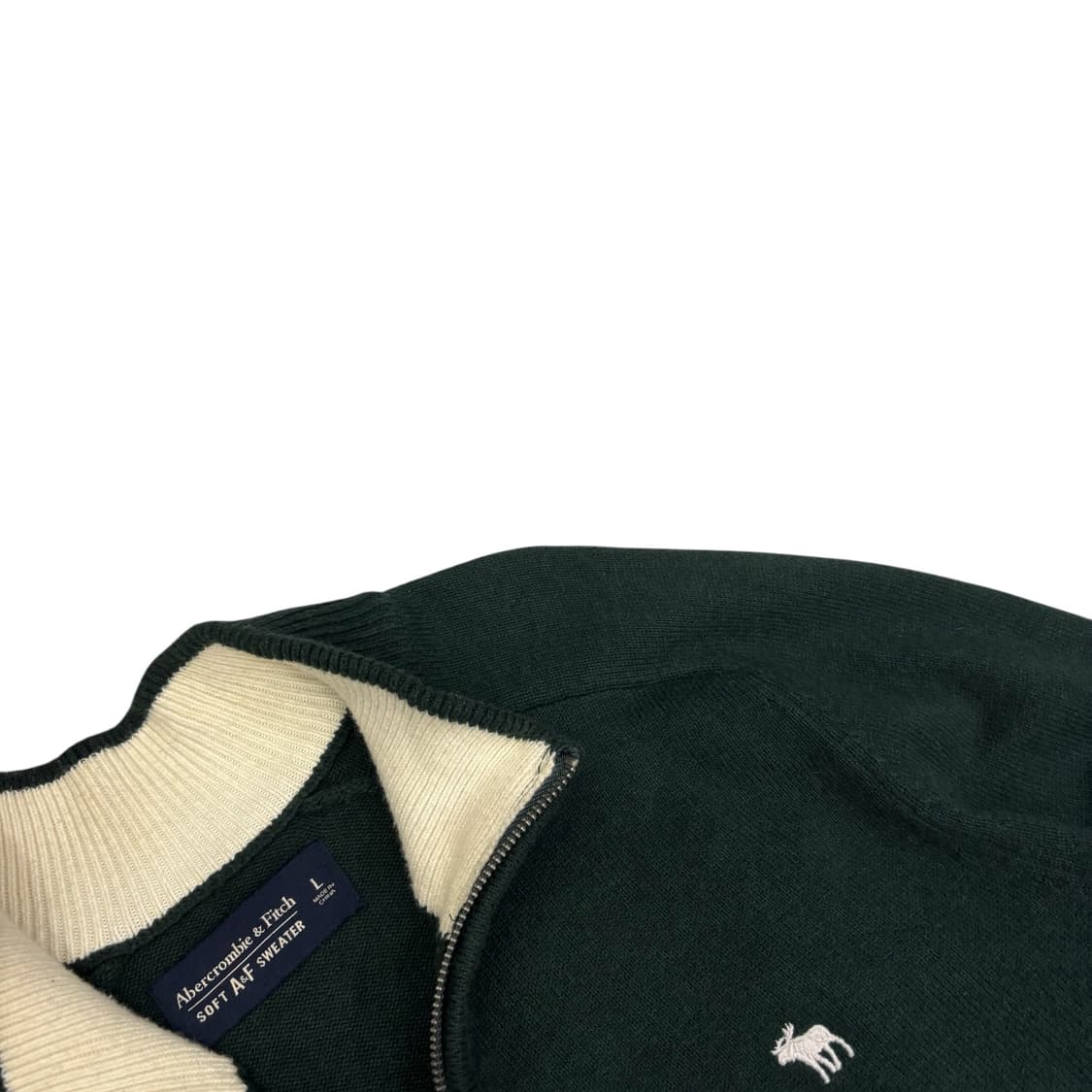 아베크롬비 카키 하프집업 니트 상품이미지3