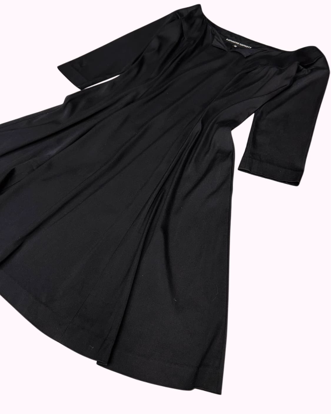 KATHARINE HAMNETT black rayon dress 상품이미지3