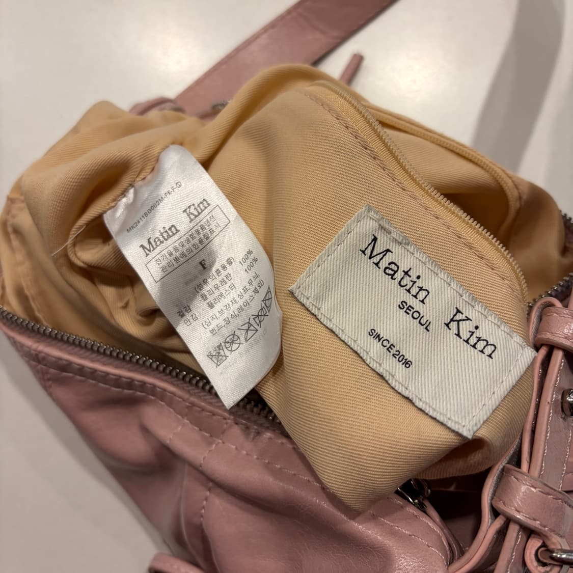 마뗑킴 핑크 리본 숄더백 가방 상품이미지4