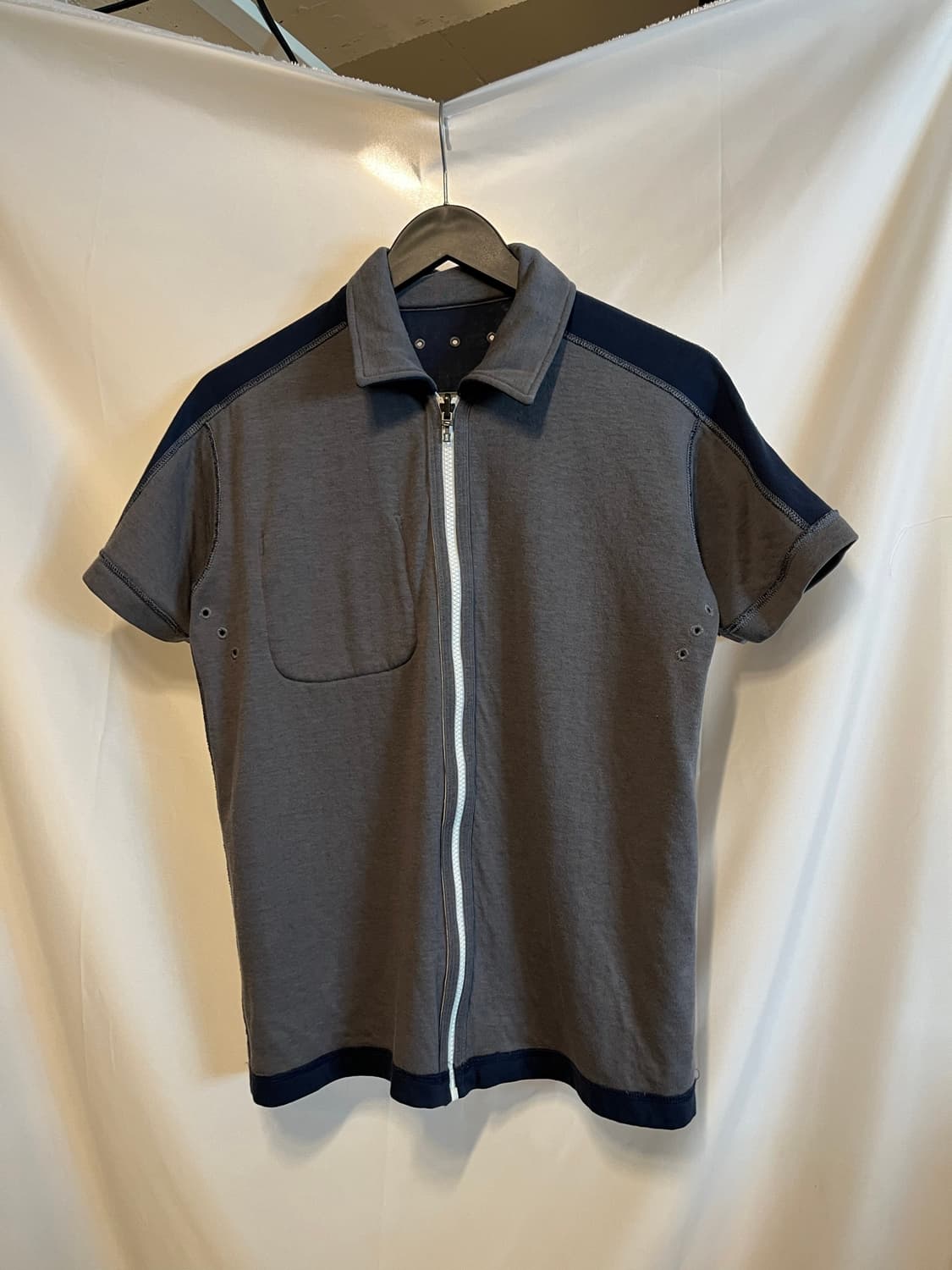 90s-00s NIKE 올드 나이키 리버시블 반팔 집업 스웻 트랙 자켓 상품이미지2