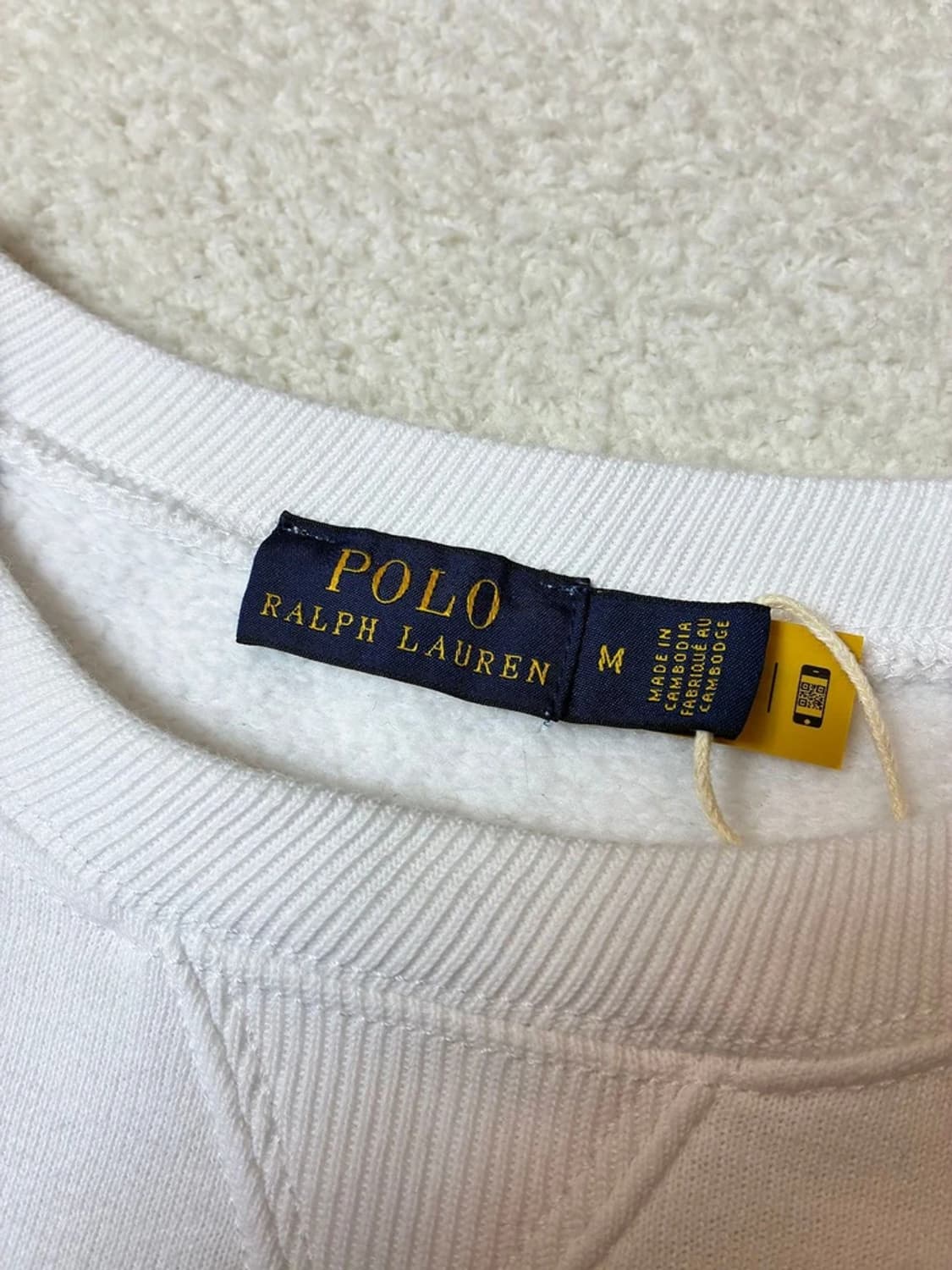 폴로 랄프로렌 우먼스 로고 큐알 맨투맨 PN6352 상품이미지4