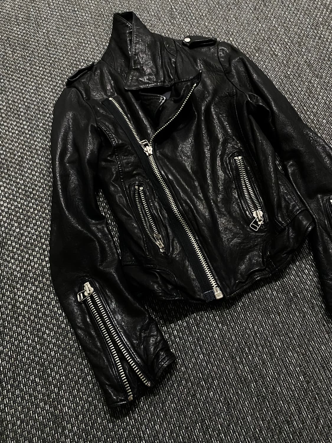 [Another Mac]Sheep Skin Chic Crop Leathe 상품이미지3