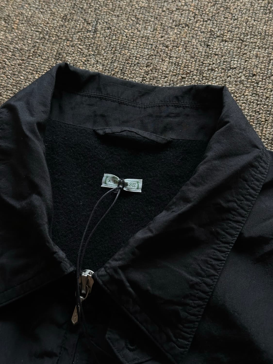 [1] 아프레쎄 25fw 실크 타페타 코치자켓 (black) 택 포함 상품이미지6