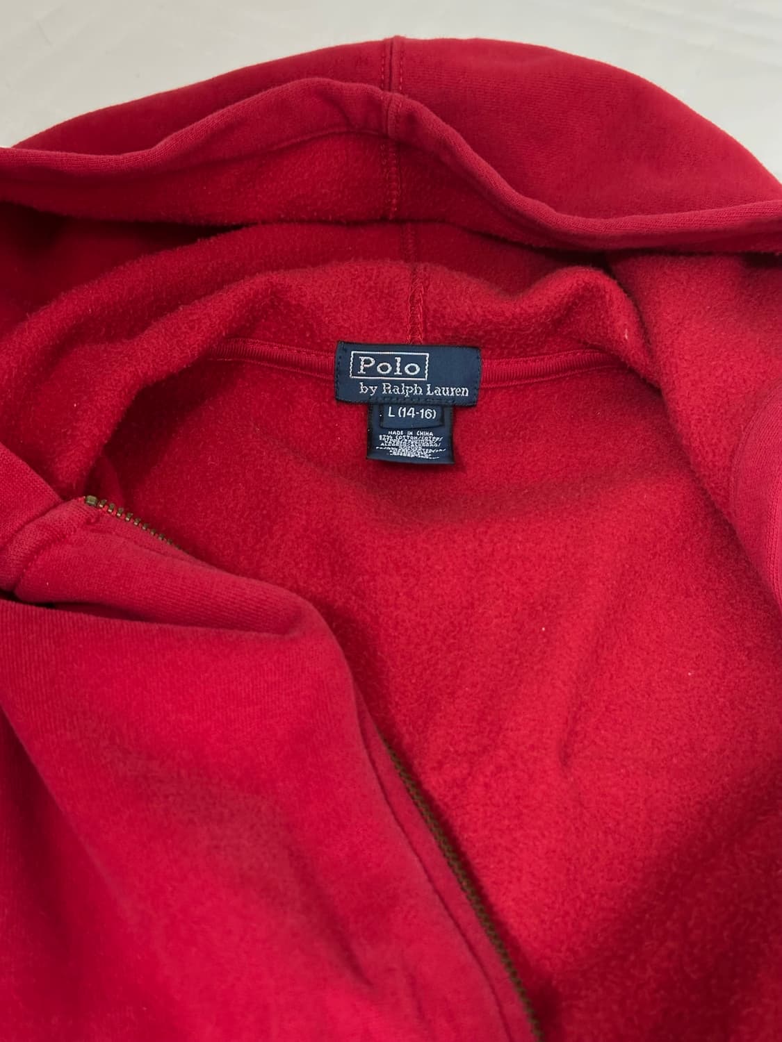 폴로 랄프로렌 빅포니 레드 후드집업  상품이미지4