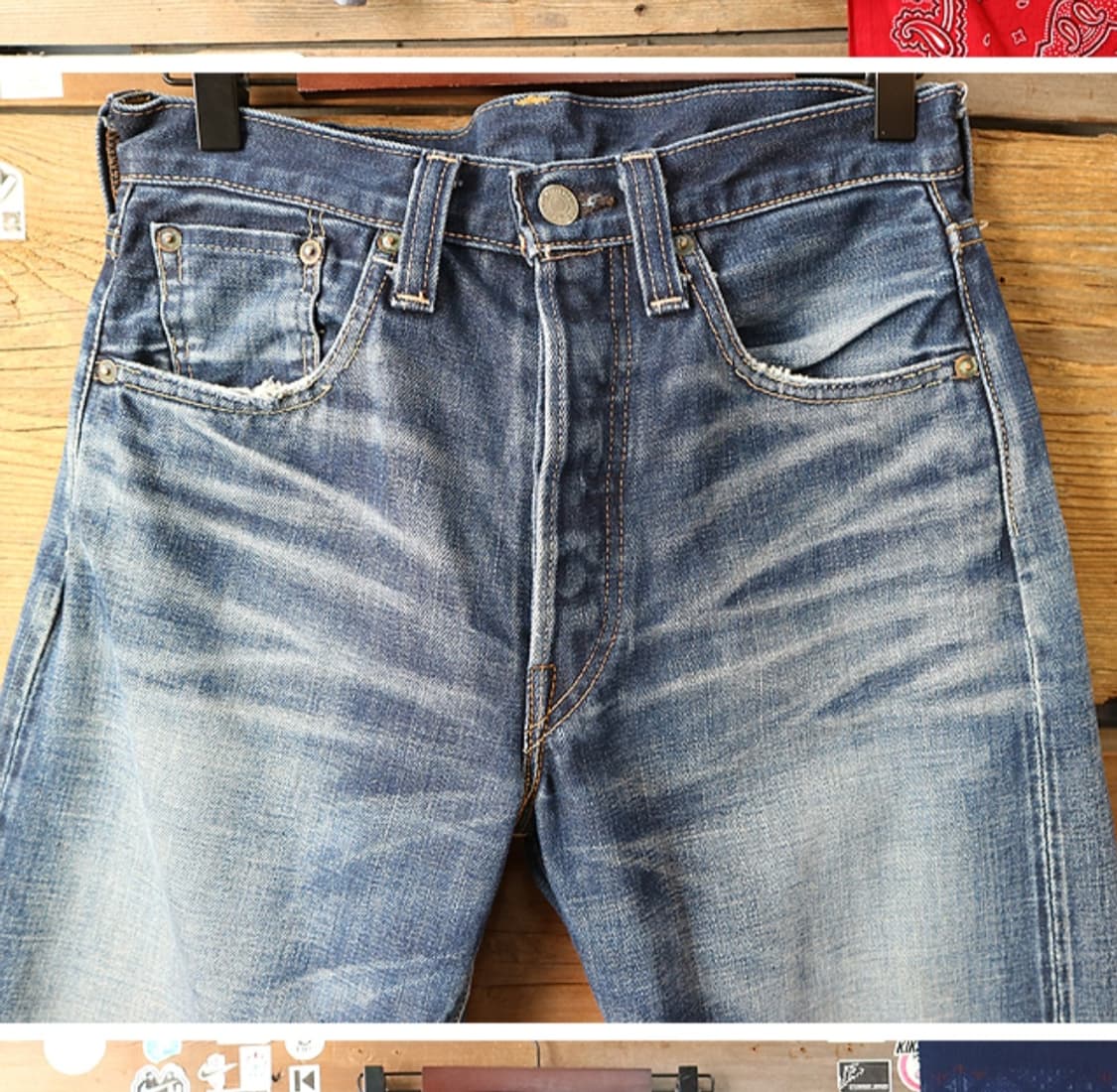 일본판 07s LVC LEVIS 리바이스 47501XX 빅E 셀비지 데님 상품이미지4
