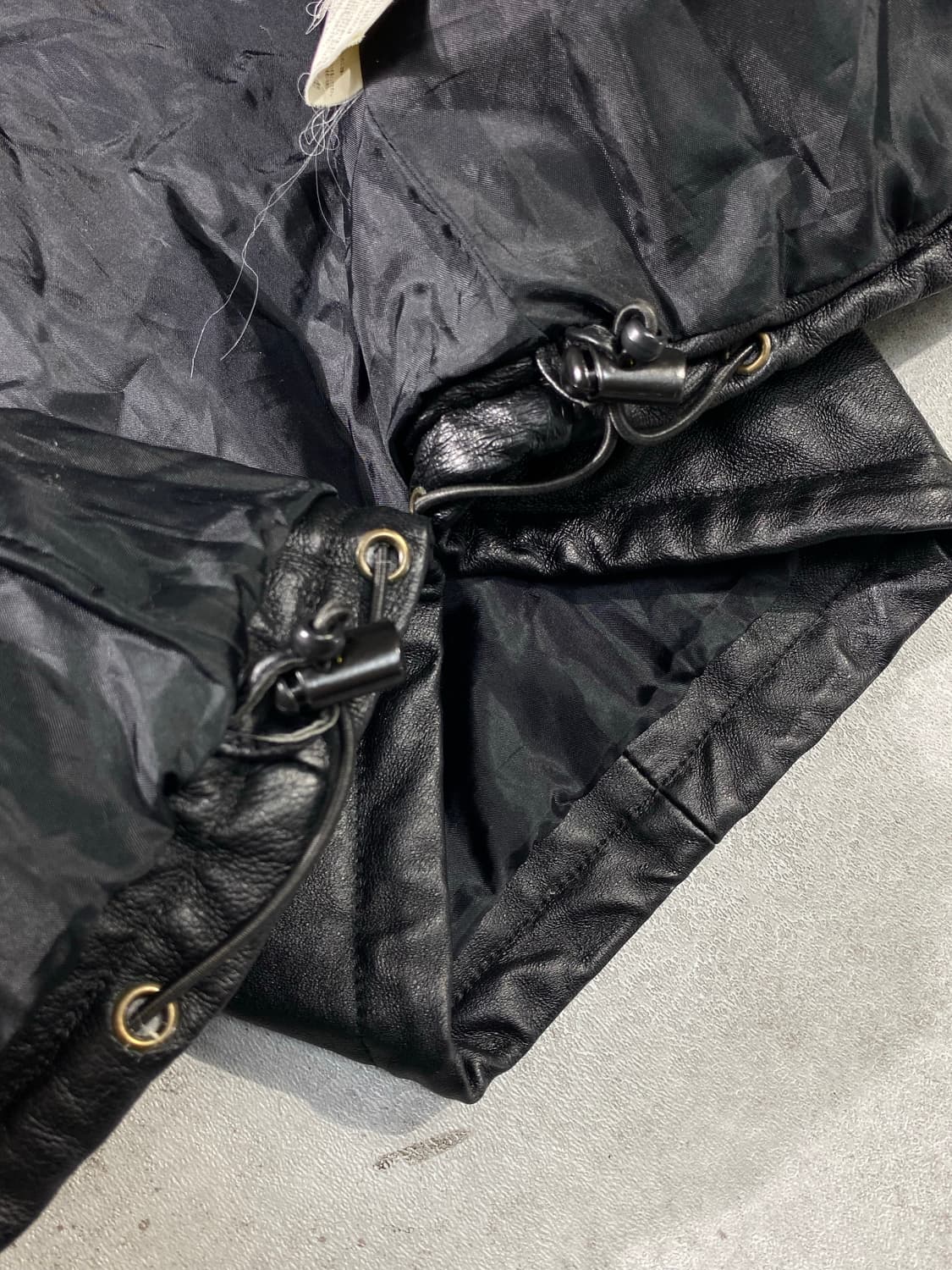 [M] HILL CROP 힐 크롭 블랙 레더 자켓 상품이미지6