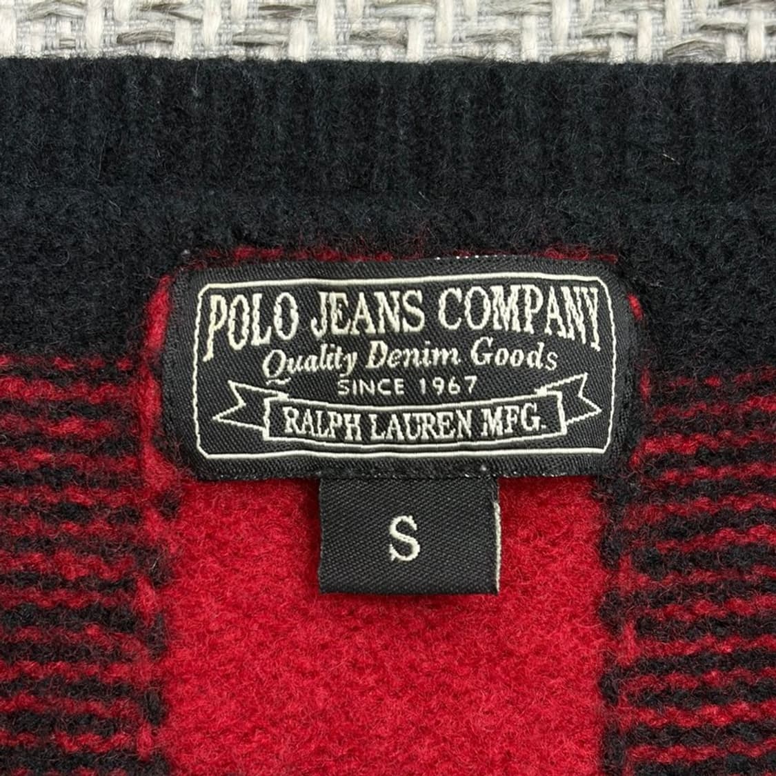 폴로진스 체크 니트 베스트 v1671 상품이미지6